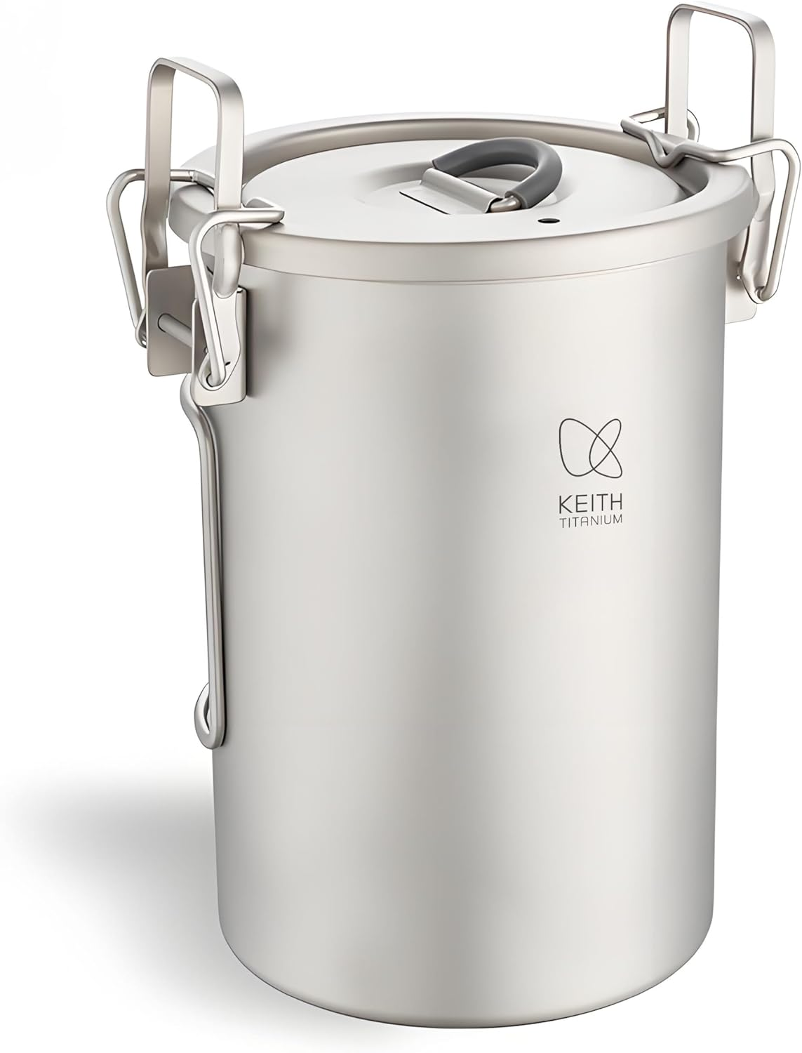 KEITH Titanium Camping Cooking Pot, Titanium Plato, Pressure Cooker, Travel, Picnic, Cookware, 30.4 Fl Oz (900 Ml) (Sliver (Keith-Ti6300)) image number 1