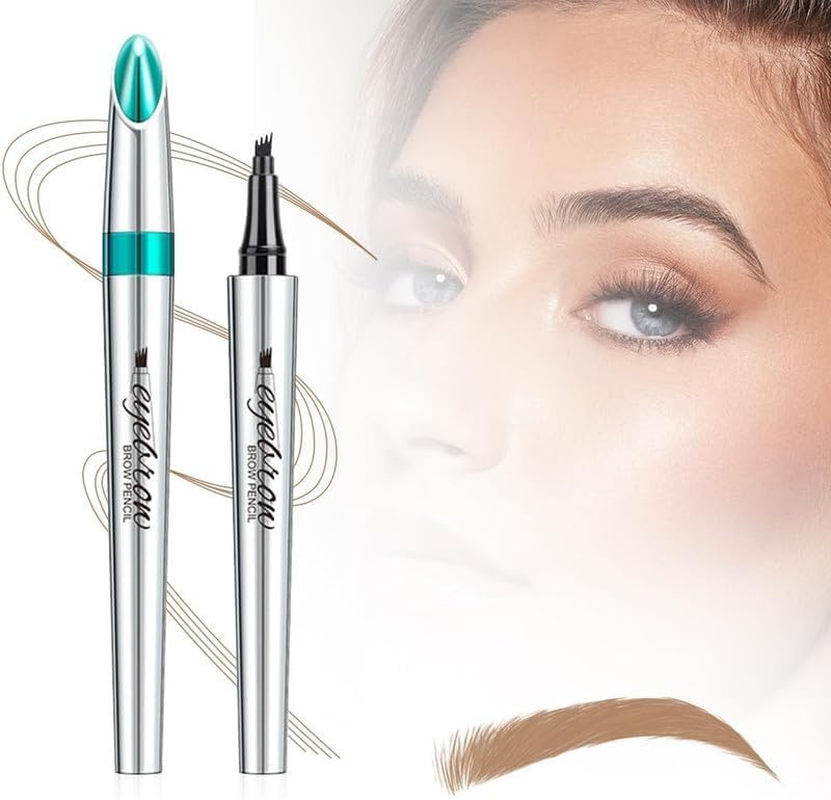 MKUCCD 2024 New Magic 3D Waterproof Microblading Eyebrow Pencil, Upgraded Contouring Pen with 8 Tipped Precise Brow Pen for Natural Fine Strokes