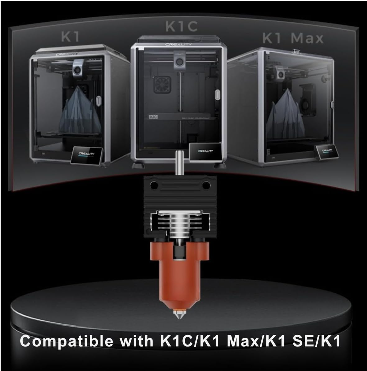 2024 Version K1 Max Unicorn Hotend for Creality K1 Extruder for Creality K1 Hotend, Quick Swap Ceramic Heating Block for Creality K1 Max Replacement Parts for Creality K1, K1 Max, K1C 3D Printers image number 6