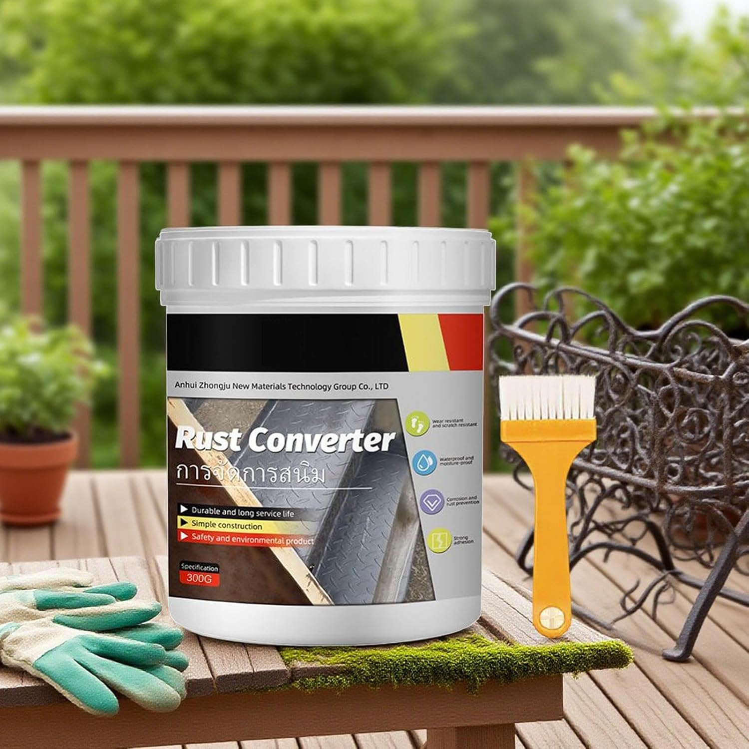 Rust Reformer - 300G Rust Converter Paint for Metal - Protective Dissolver Long-Lasting Quick Drying for Trailer Automotive Grills Chassis Boat Vehicles Bolts Car image number 3