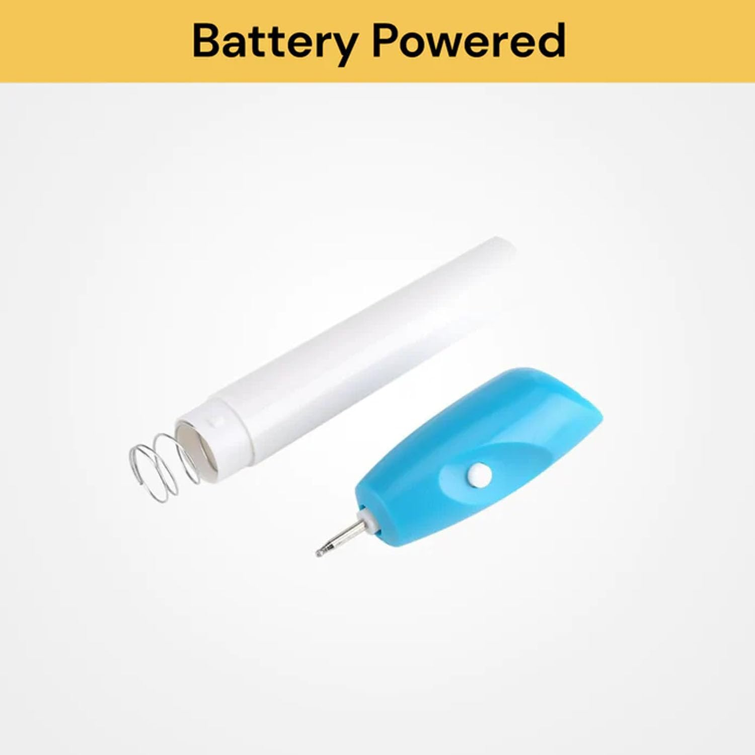 EZONEDEAL Cordless Electric Precision Etching Engraving Carving Engraved Pen Graver Engrave Pen Engraver Tool Simple and Sophisticated Design-White + Blue