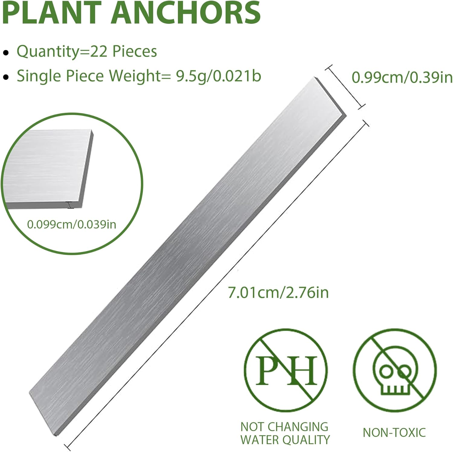 22Pcs Aquarium Plant Weights for Fish Tank - Aquarium Plant Anchors Live Plants Fixed Ring Base, Non-Toxic Weighted Blocks to Hold Aquatic Live Plants Underwater image number 6