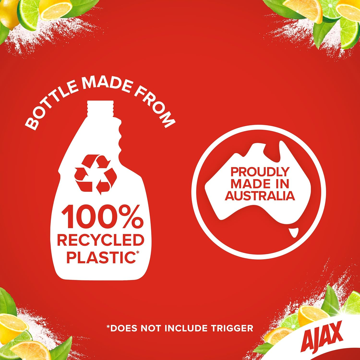 Ajax Spray N' Wipe Multi-Purpose Kitchen Cleaner Trigger, 500Ml, Baking Soda and Citrus Surface Spray, Household Grade and Stone Safe image number 6