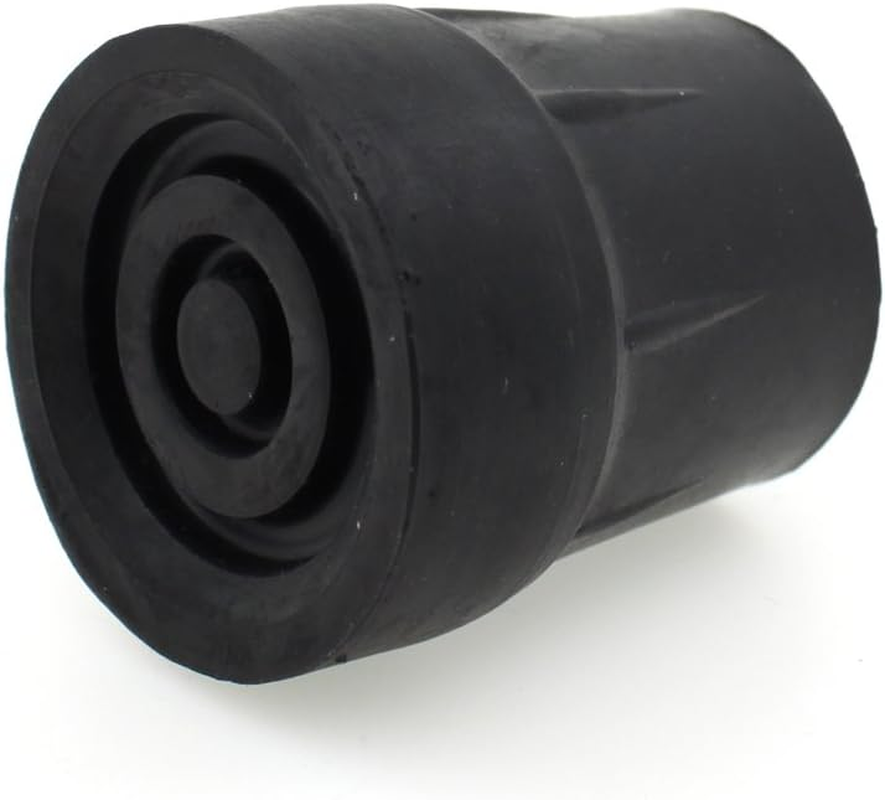Qty: 4X 25Mm Heavy Duty Rubber Ferrules Tips for Walking Sticks Crutches Zimmer Frames - Black - by Lifeswonderful image number 2