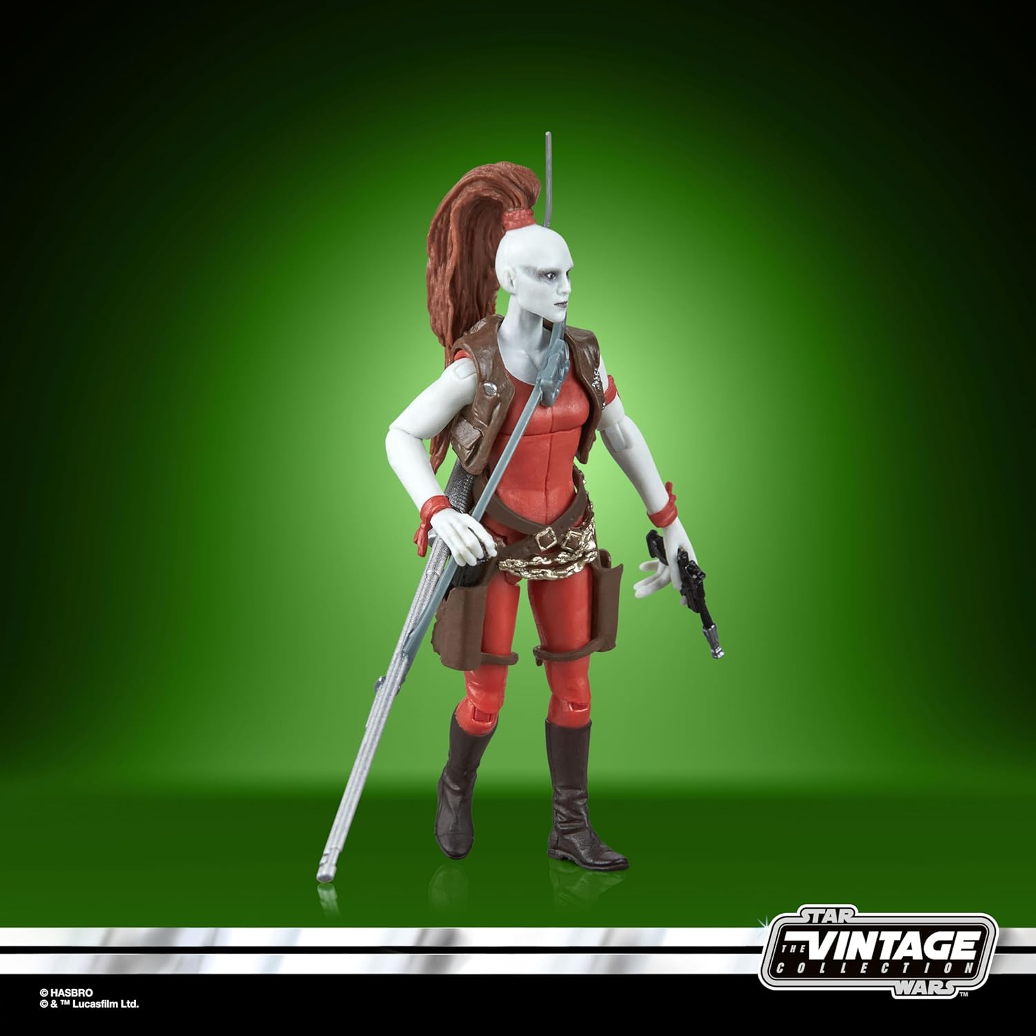 Star Wars the Vintage Collection Aurra Sing, Star Wars: the Phantom Menace 3.75 Inch Collectible Action Figure image number 6