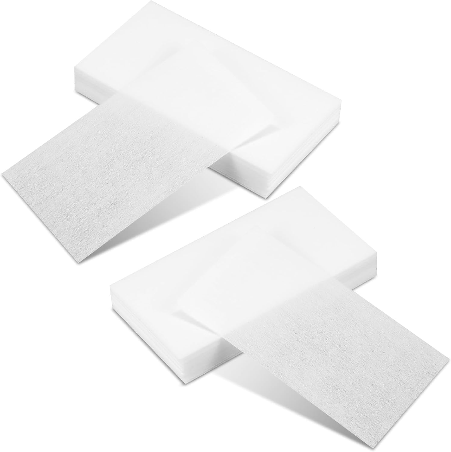 100 Pcs Perm Papers, Wrap Paper for Hair, End Papers for Hairs Rollers, High-Temperature Resistant Disposable End Wraps for Salon and Home Hairs Styling - White image number 2