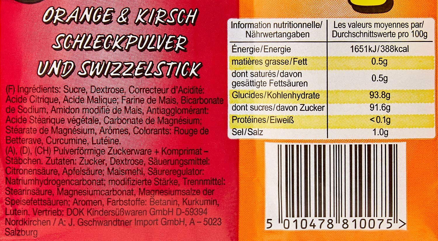 Swizzel Double Dip Orange and Cherry Stick, 36 X 19 Grams image number 4