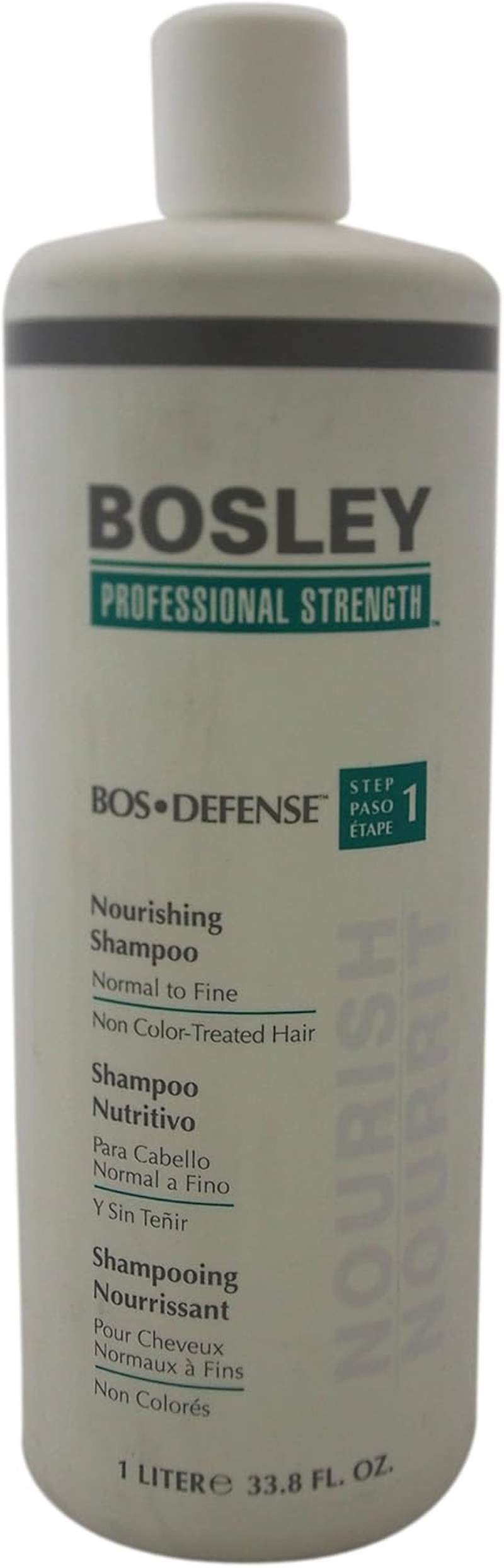 BOSLEY Professional Strength Bos Defense Nourishing Shampoo (For Normal to Fine Non Color-Treated Hair) 1000Ml/33.8Oz