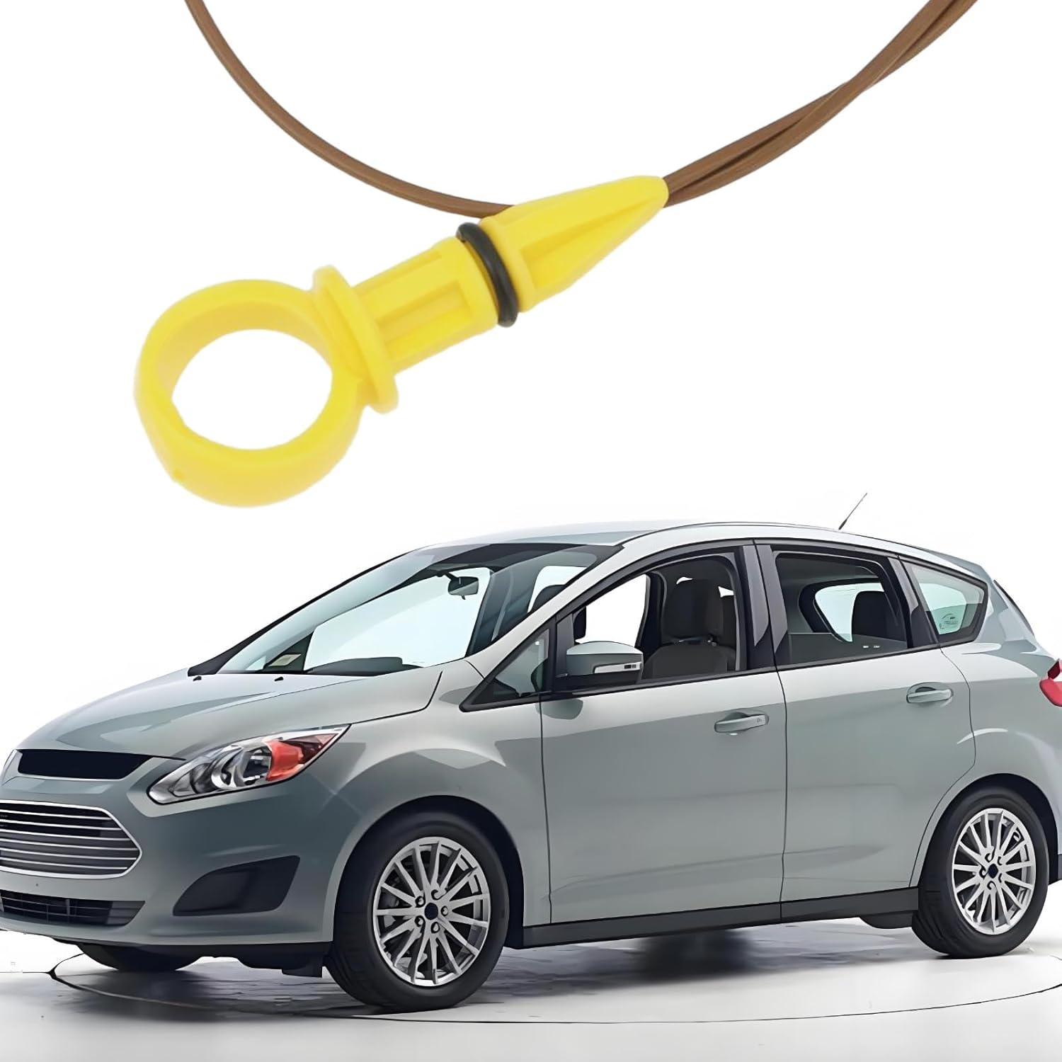 Be in Your Mind 1Pc Engine Oil Fluid Level Dipstick Replacement Part 1880960 9M5Q6750DC Compatible with Ford C-Max, Mondeo, S-Max 2.0 image number 4