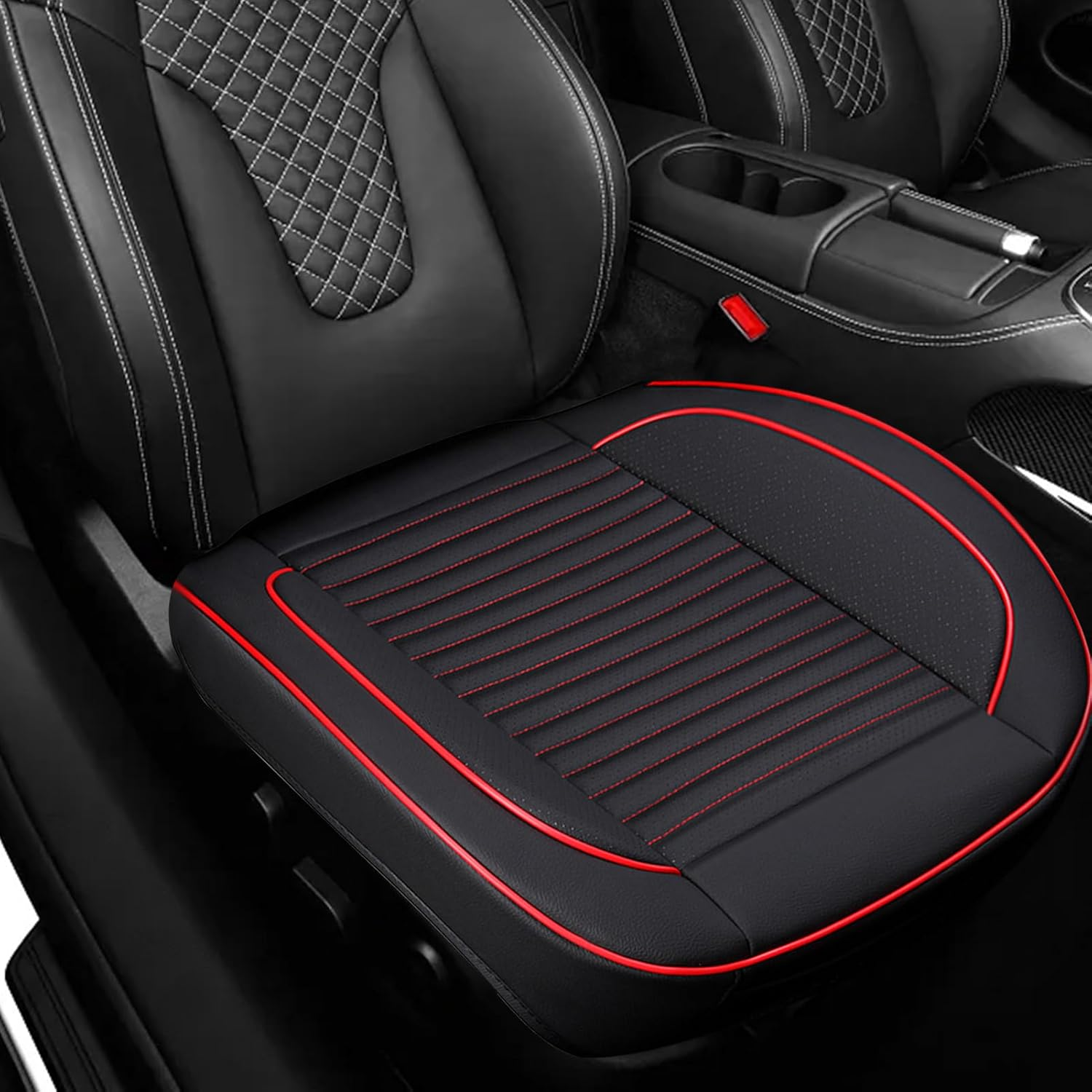 Front Car Seat - Driver Faux Leather Pad Seat Covers | Nonslip Car Seat Covers Auto Interior Protector for Automotive Trucks Automotive Accessories Imtrub