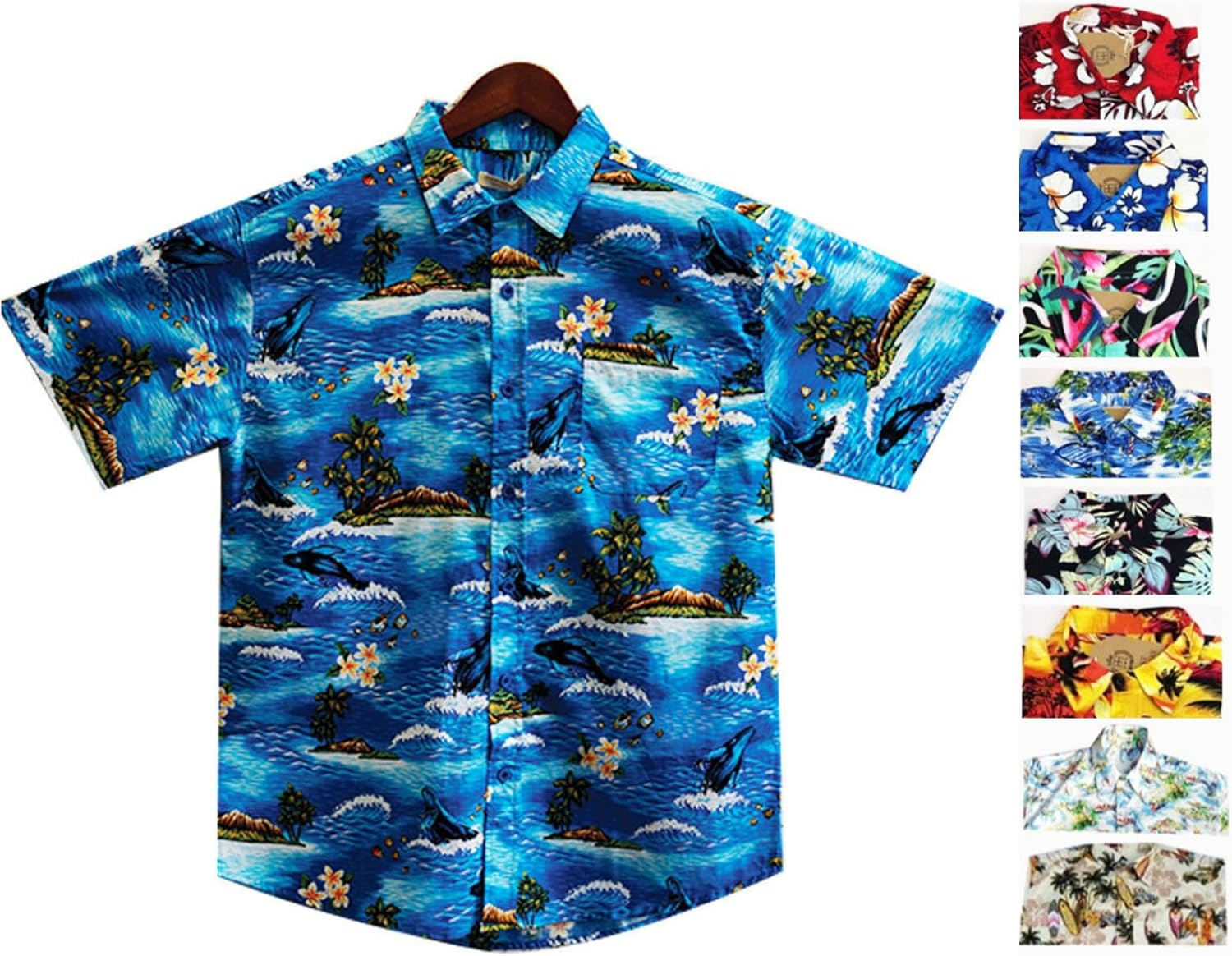 Men'S Hawaiian 100% Cotton Beach Tropical Summer Shirt image number 1