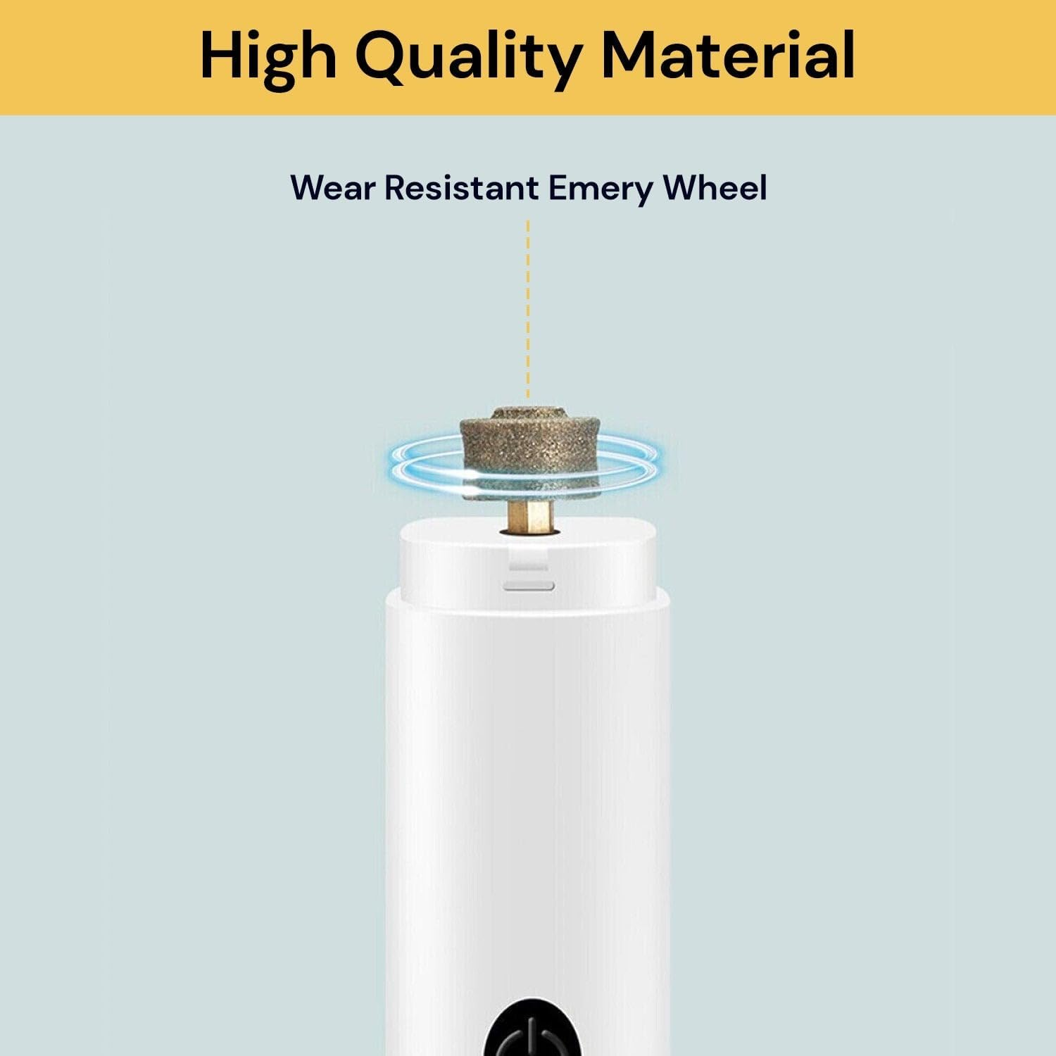 EZONEDEAL Dog Nail Grinder with LED Light, Electric Rechargeable Dog Nail Trimmer with Quiet 2 Speeds, Nail Filer, Pet Painless Grooming Paws Nail Clipper for Large Medium Small Dogs Cats (White) image number 2