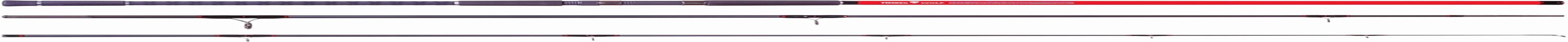 Timber Wolf 3 Sections Nano Red Surf Fishing Rod, 13 Feet Length