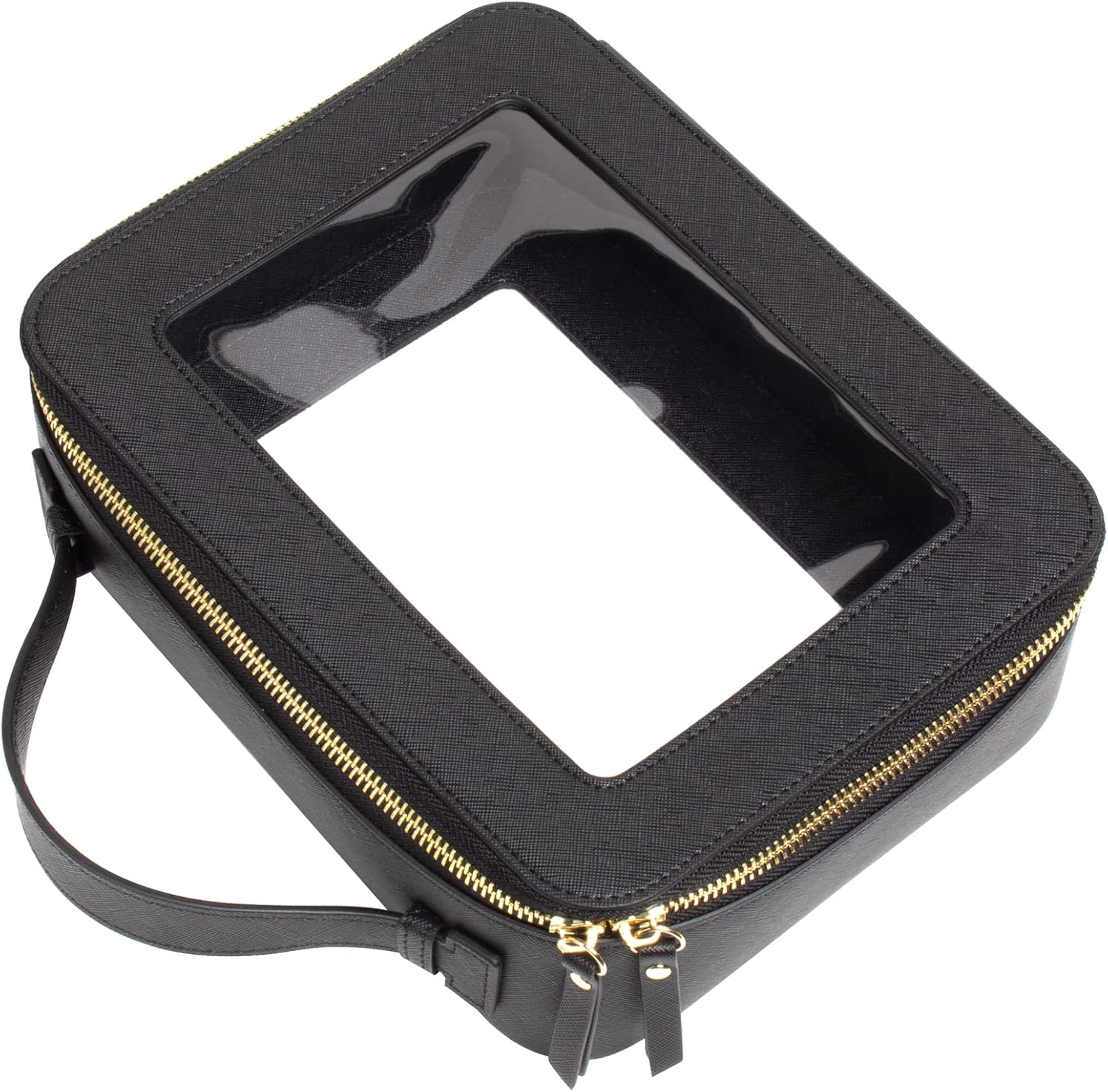 DDPOND Clear Makeup Bag, Travel Toiletry Cosmetic Bag Case Portable Clear Makeup Organizer Transparent Storage Bag Fit Carry-On Travel Car Accessories for Women Men (Large Black) image number 3