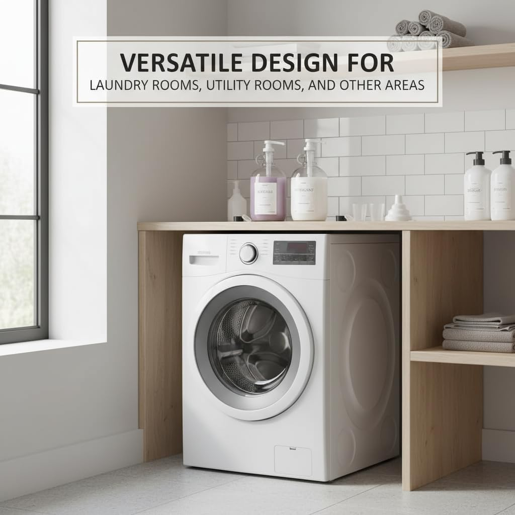 2 Pcs Glass Laundry Detergent Dispenser, Half Gallon Liquid Laundry Soap Dispenser for Laundry Room (64 Oz. Each), Laundry Detergent Bottles with Pump Dispenser -Includes Labels, Funnel, Measuring Cup image number 4