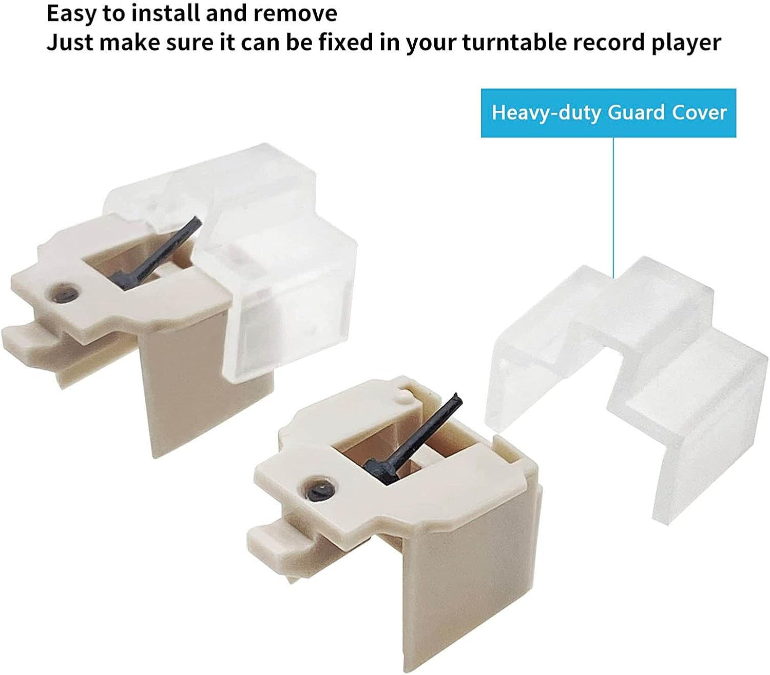 Record Player Needle Turntable Stylus Replacement or Audio Technica at LP60 at PL300 at LP60XBT USB, Turntable Needles Stylus with Cleaning Brush image number 1