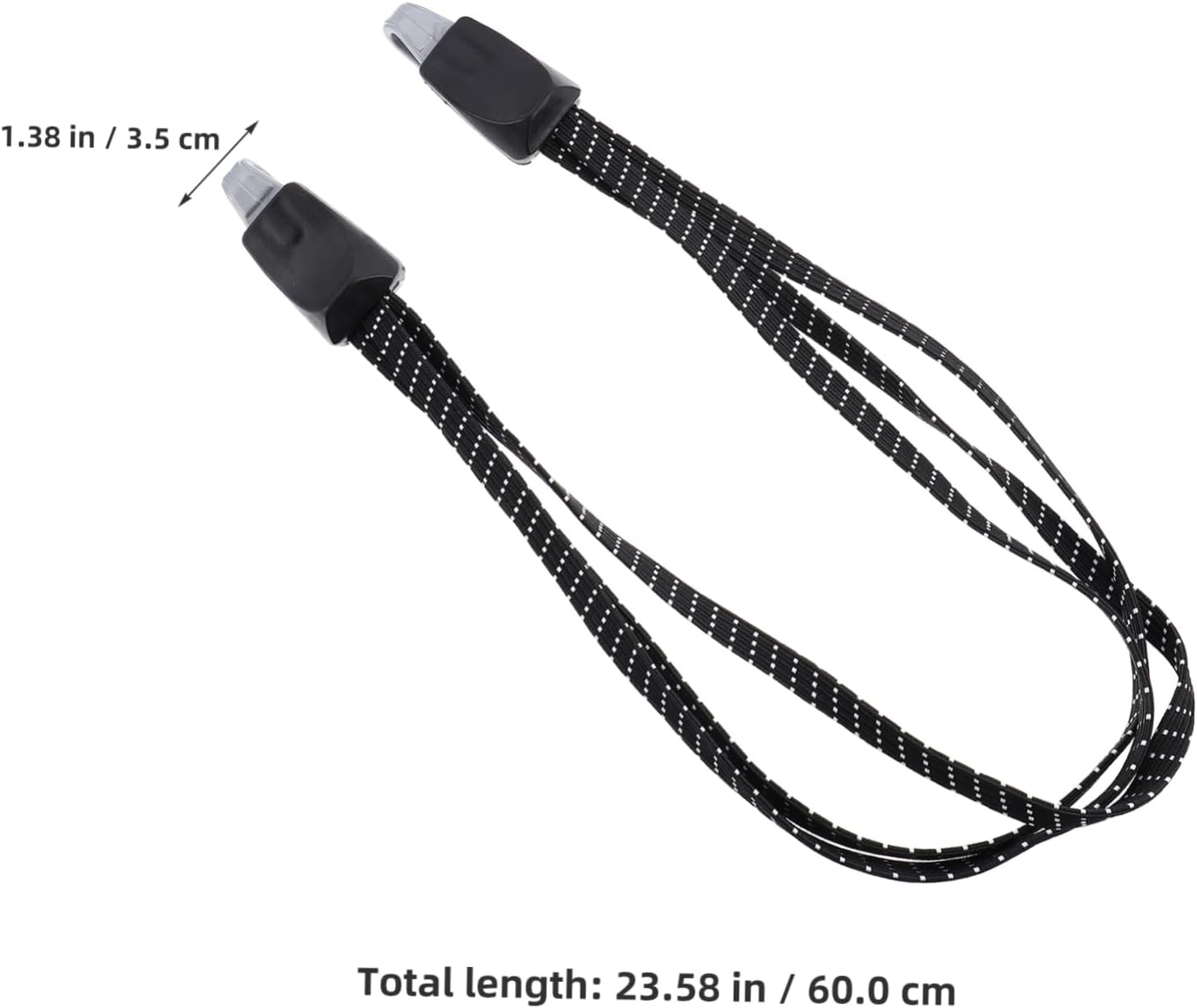 MOBUTOFU 5Pcs High Strength Bike Luggage Binding Rope Elastic Straps Flat Design image number 1