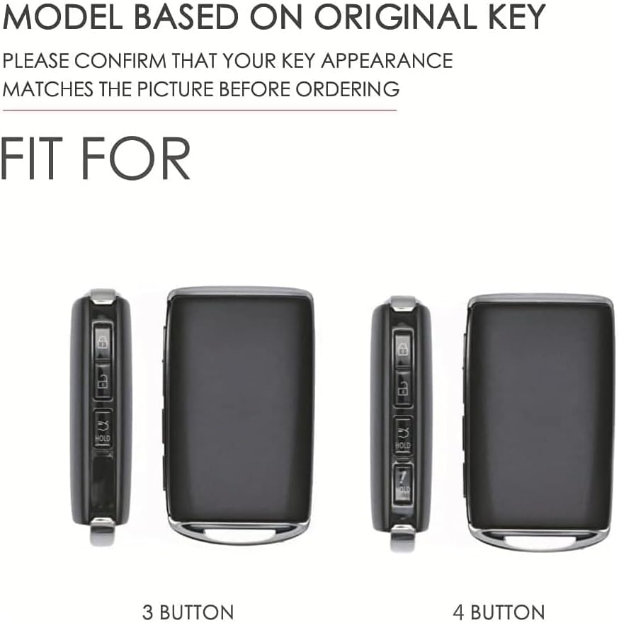 Ontto Leather Car Key Fob Cover Fit for Mazda 3 Alexa Mazda 3 CX-30 CX-5 CX-9 Mazda 3 Sedan 2019 2020 Smart Leather Key Case Keyring Key Shell Holder Bag Keychian image number 6