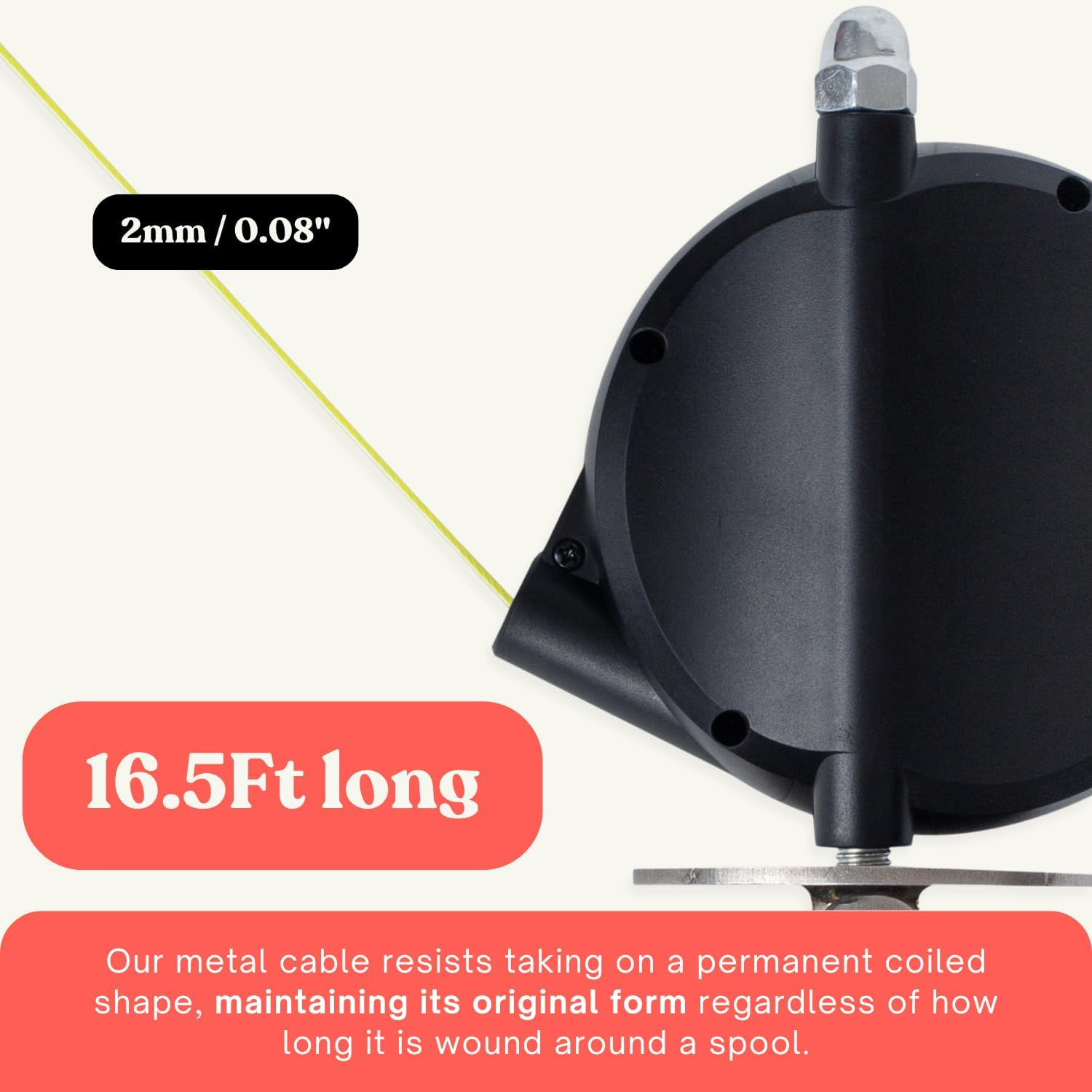 Heavy-Duty Retractable Dog Tie Out Cable: the Ultimate Dog Line for outside &ndash; Super Strong Tie Out Retractable Cable for Dogs. image number 2