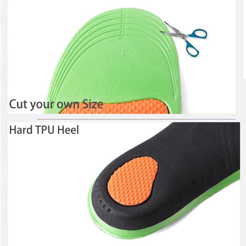 Arch Support Shoe Inserts Women & Men - Insoles Orthotic Inserts for Flat Feet, Cushioning Shoe Insoles for Foot Pain, Running, Heel Spurs, Arch Pain High Arch - Boot Insoles (40-45) image number 3