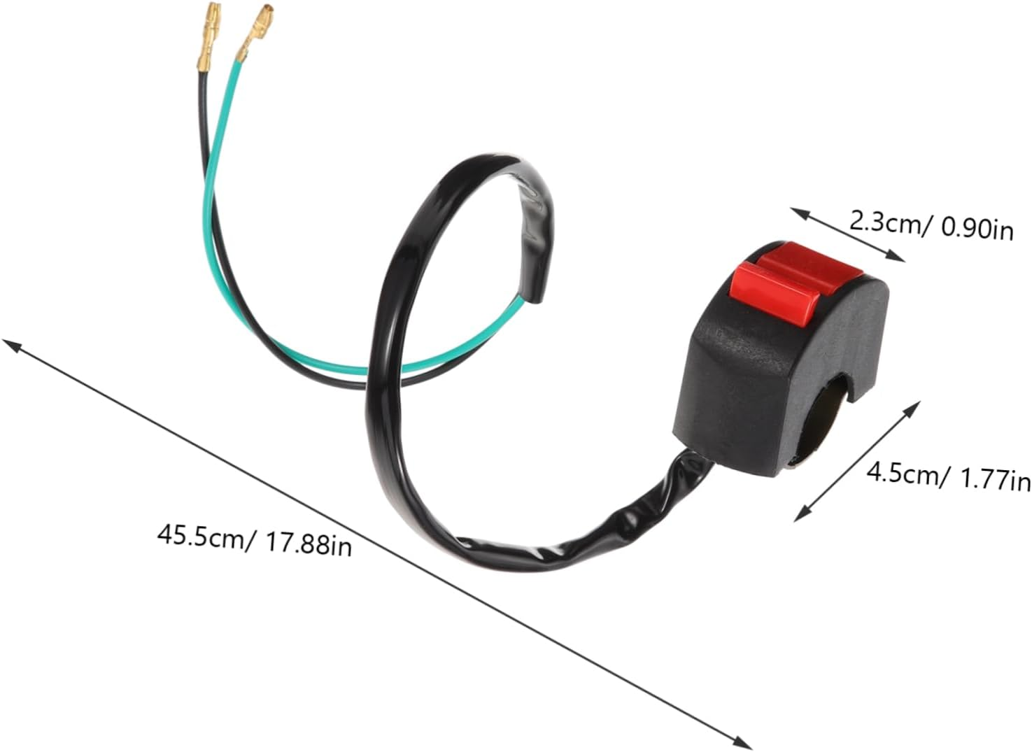 Modified Switch Motorcycle Headlight Led Handlebar for Motorbike Switch Motorcycle Handlebar Accessory and off Function for Motorbike