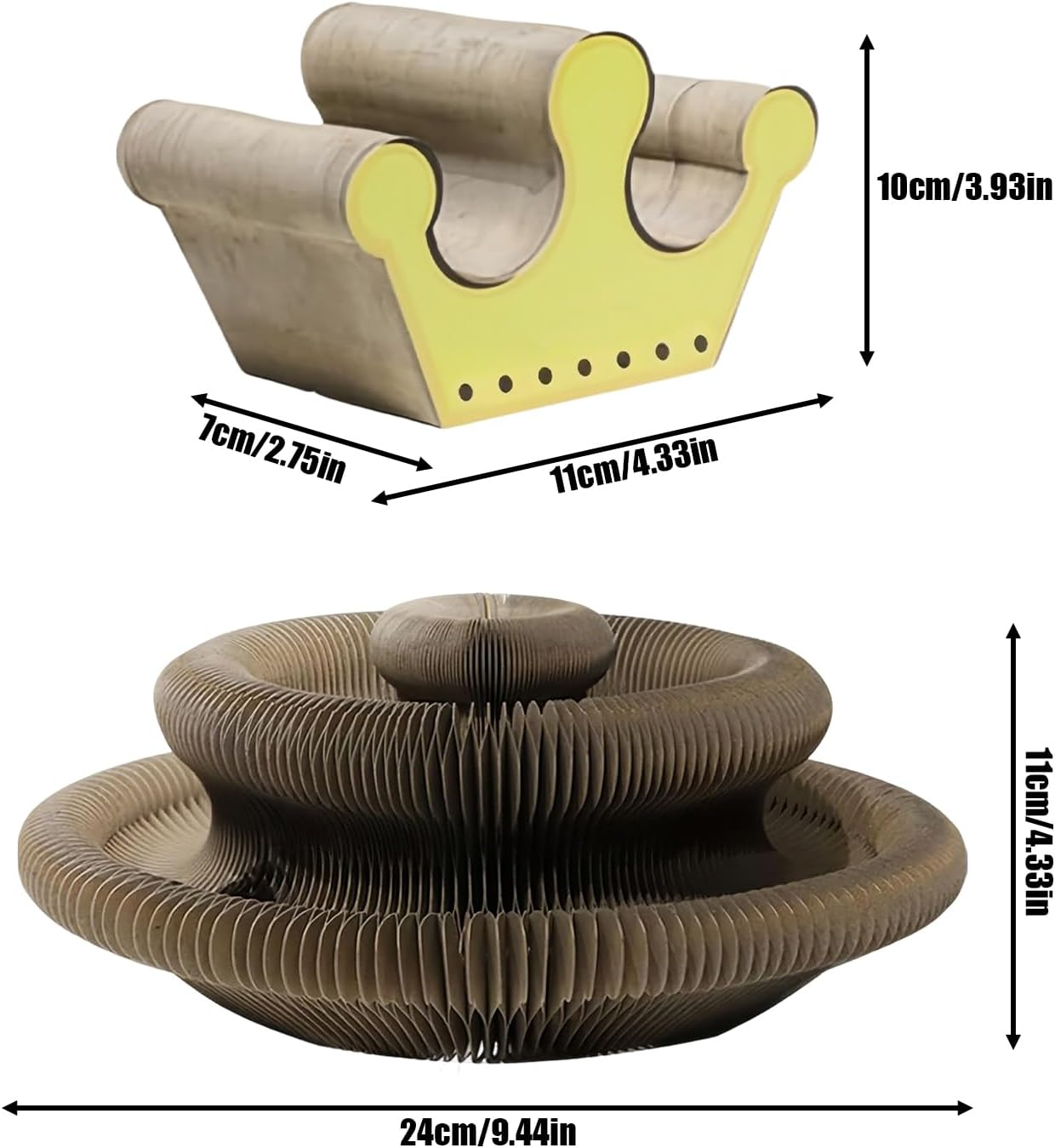 Cat Scratching Pad, Magnetic Cat Scratching Cardboard, Kitten Bed Scratch Rest Corner for Claws Climbing Indoor Outdoor Furniture Living Room Floor Bedroom image number 1