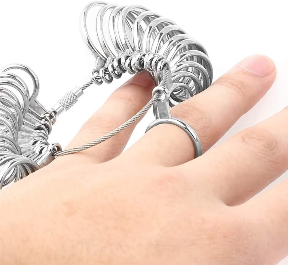 26Pcs A-Z Australian + UK Ring Sizer Stainless Steel Measuring Gauge Size Sizing image number 2