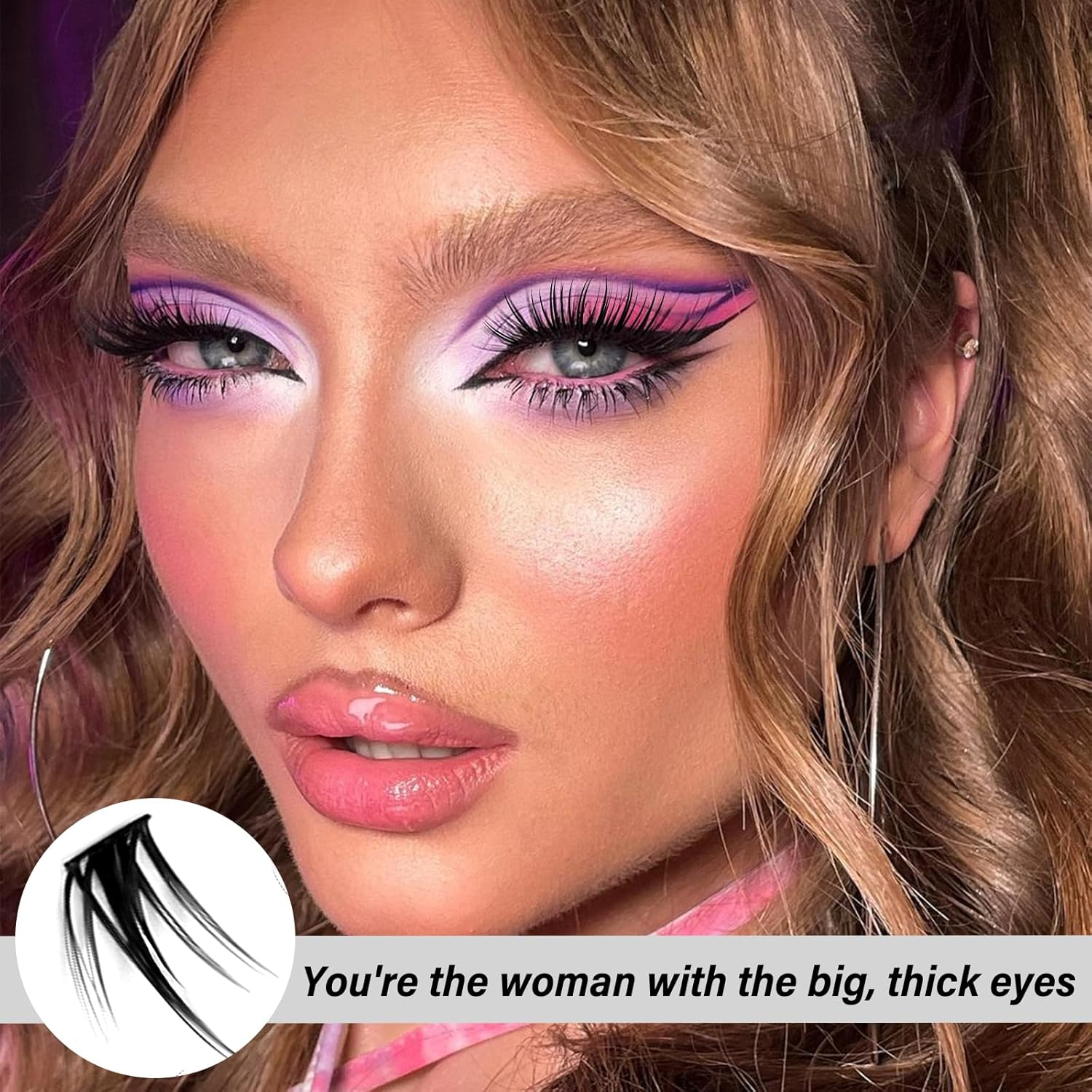 Boobeen Cluster Eyelash Extensions Natural, False Eyelash Lash Clusters, Curl Individual Fake Lashes Effortlessly Enhance Your Eye Makeup image number 4