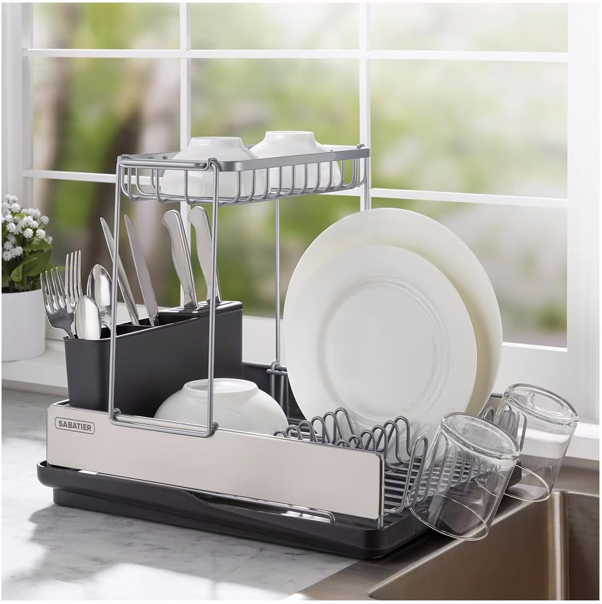 Sabatier Compact Dish Rack - 5309174 image number 1