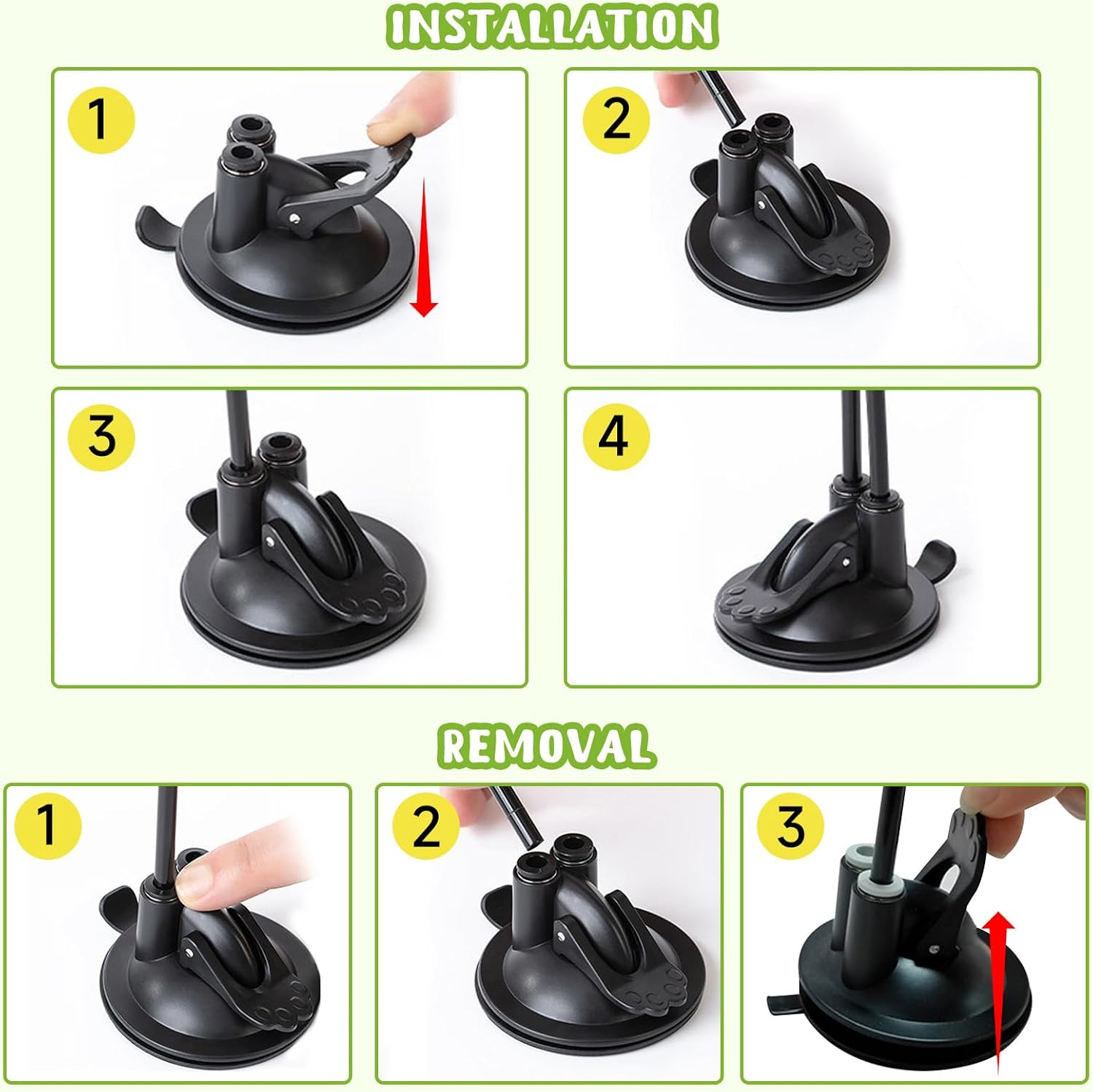 Pearyaest 20 Pack Cat Toys for Indoor Cats,4-In-1 Interactive Feather Teaser Cat Toy Set,Interactive Cat Toy with Rotatable Suction Cup,Replacement Hooks,Caterpillar,Butterfly,Rainbow Ball image number 5