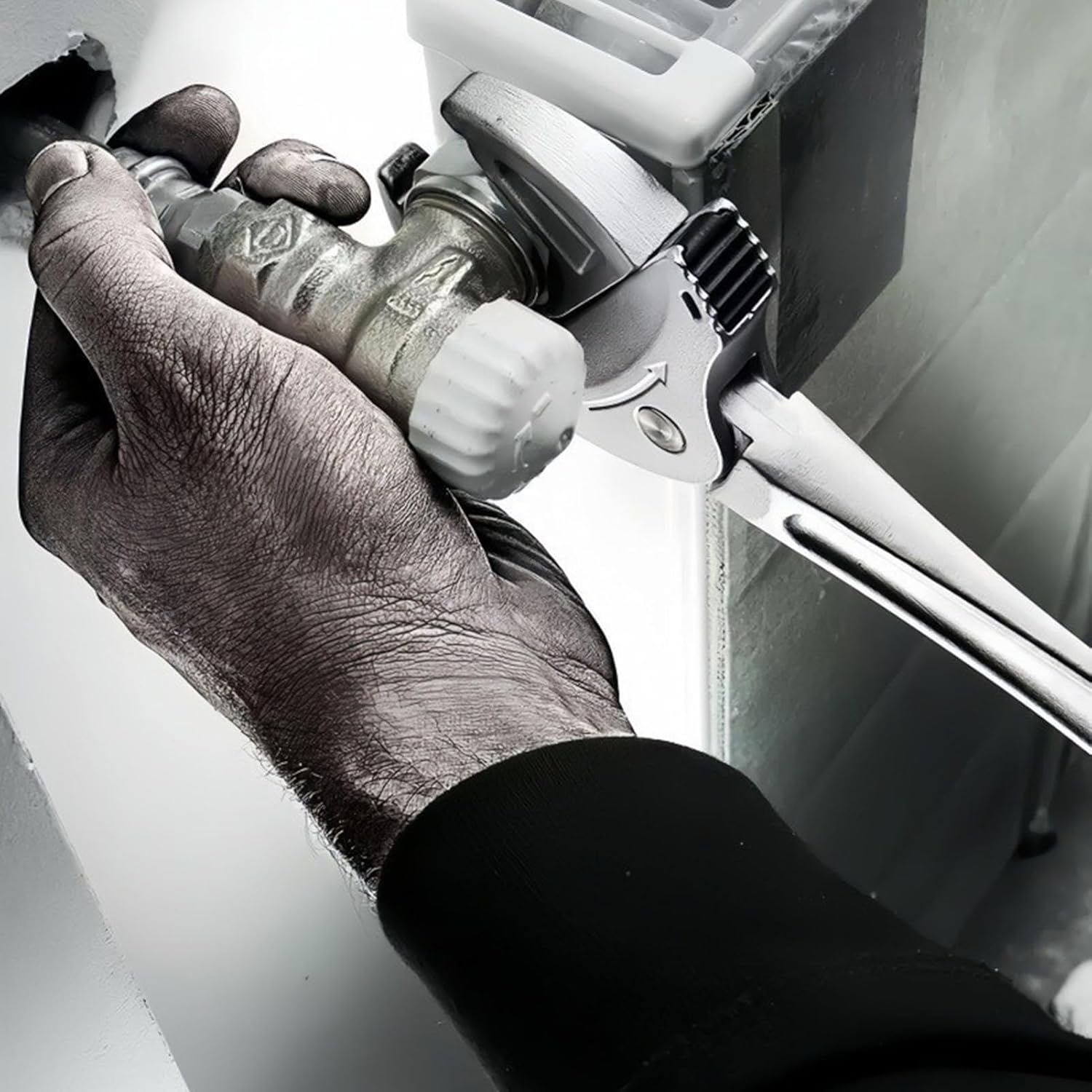 Adjustable Wrenches - Heavy Duty Pliers Self-Locking - Adjustable Pipe Wrench - for Torque Pipe Mechanic Automotive Plumbing Car