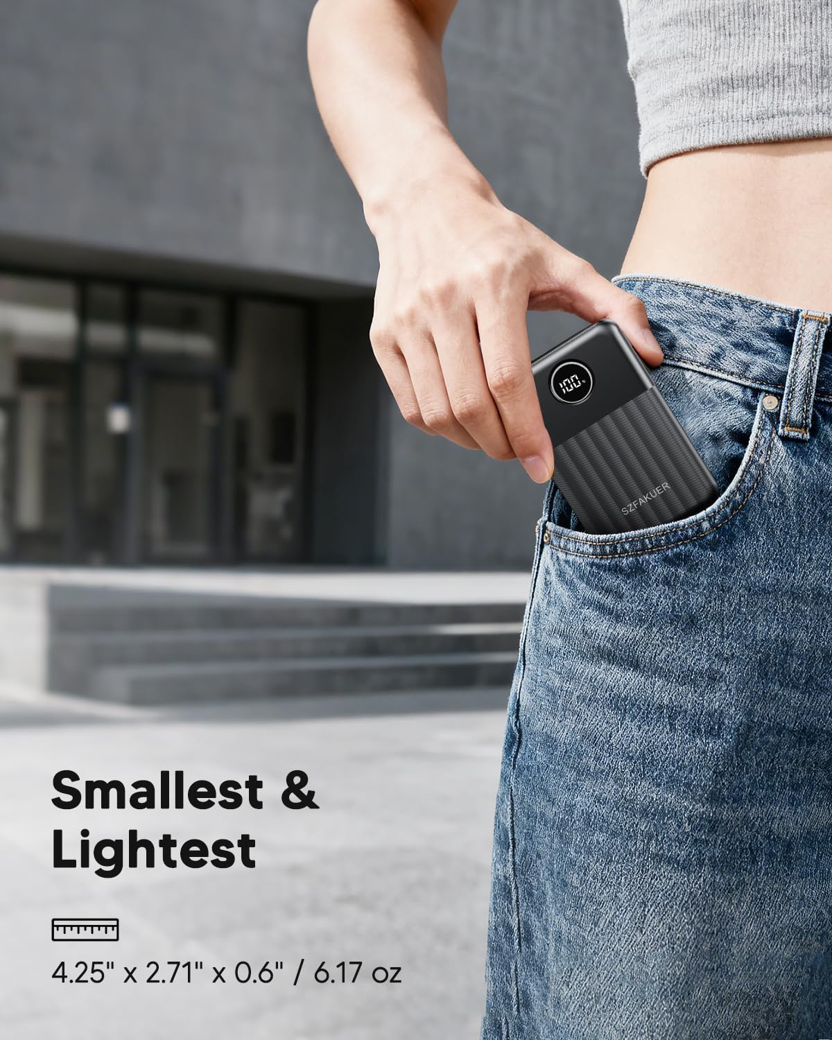 Portable Charger,Ultra Slim 10000Mah 22.5W Power Bank,Usb C In/Output Fast Charging Mini Battery Pack Compatible with Iphone 16 15 14 Samsung S23 S22 S21 Google Ipad Etc (Black)