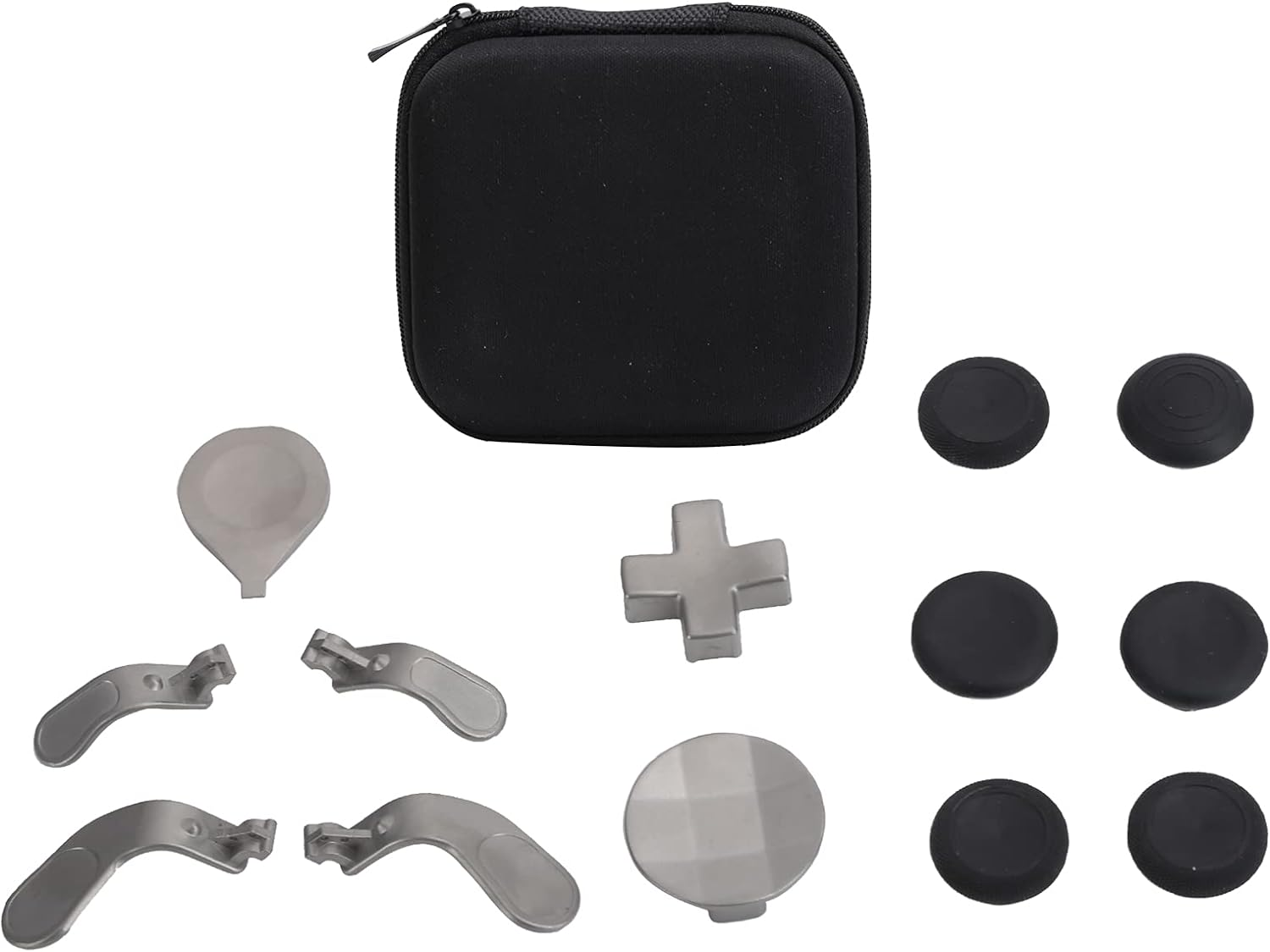 Metal Controller Thumbsticks Set, Detachable Game Controller Button Paddles Set for ONE Series 2 image number 4