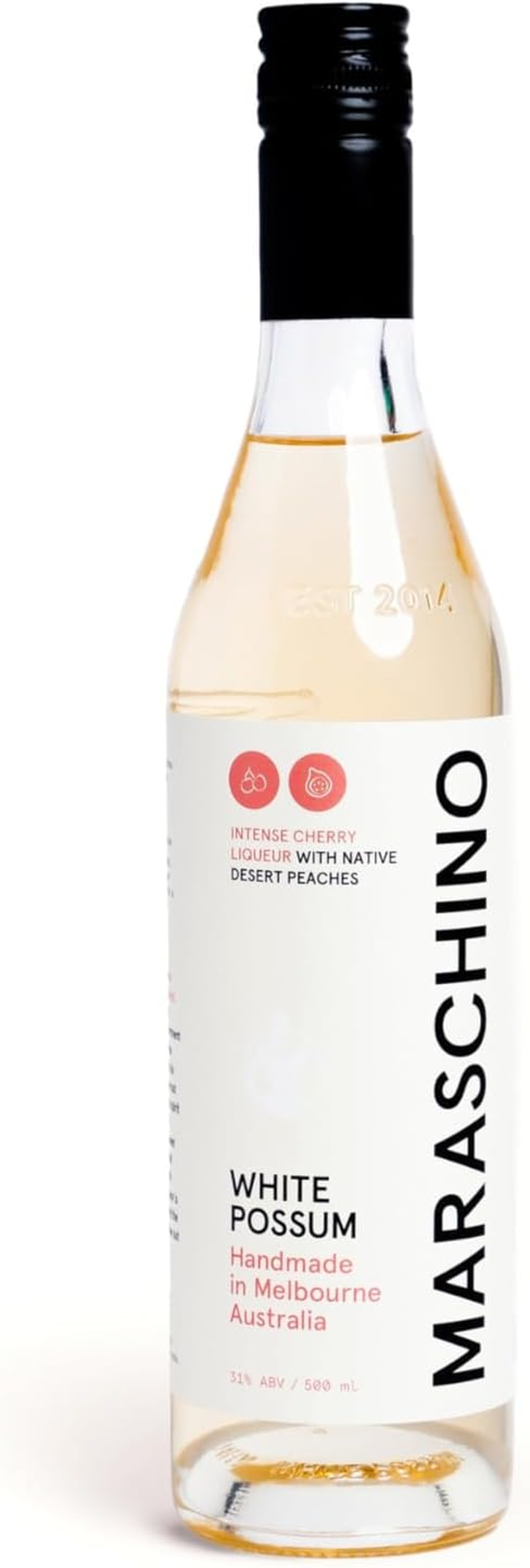 White Possum Australian Maraschino Liqueur &ndash; Vibrant & Aromatic with Real Cherries & Almond Notes &ndash; Small-Batch & Handcrafted &ndash; 500Ml image number 1