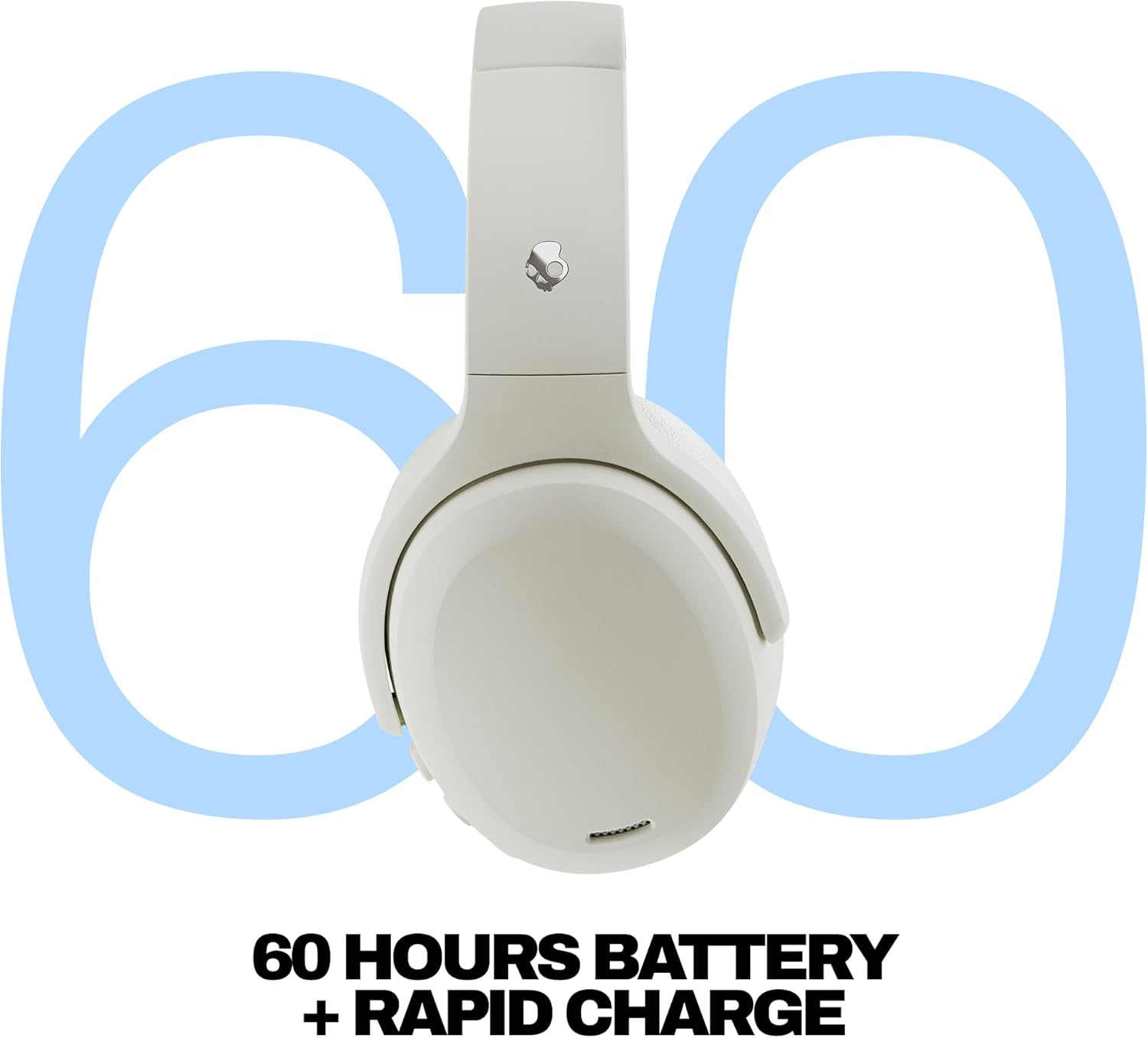 Skullcandy Crusher ANC 2 Over-Ear Bluetooth Wireless Headphones, Bone image number 5