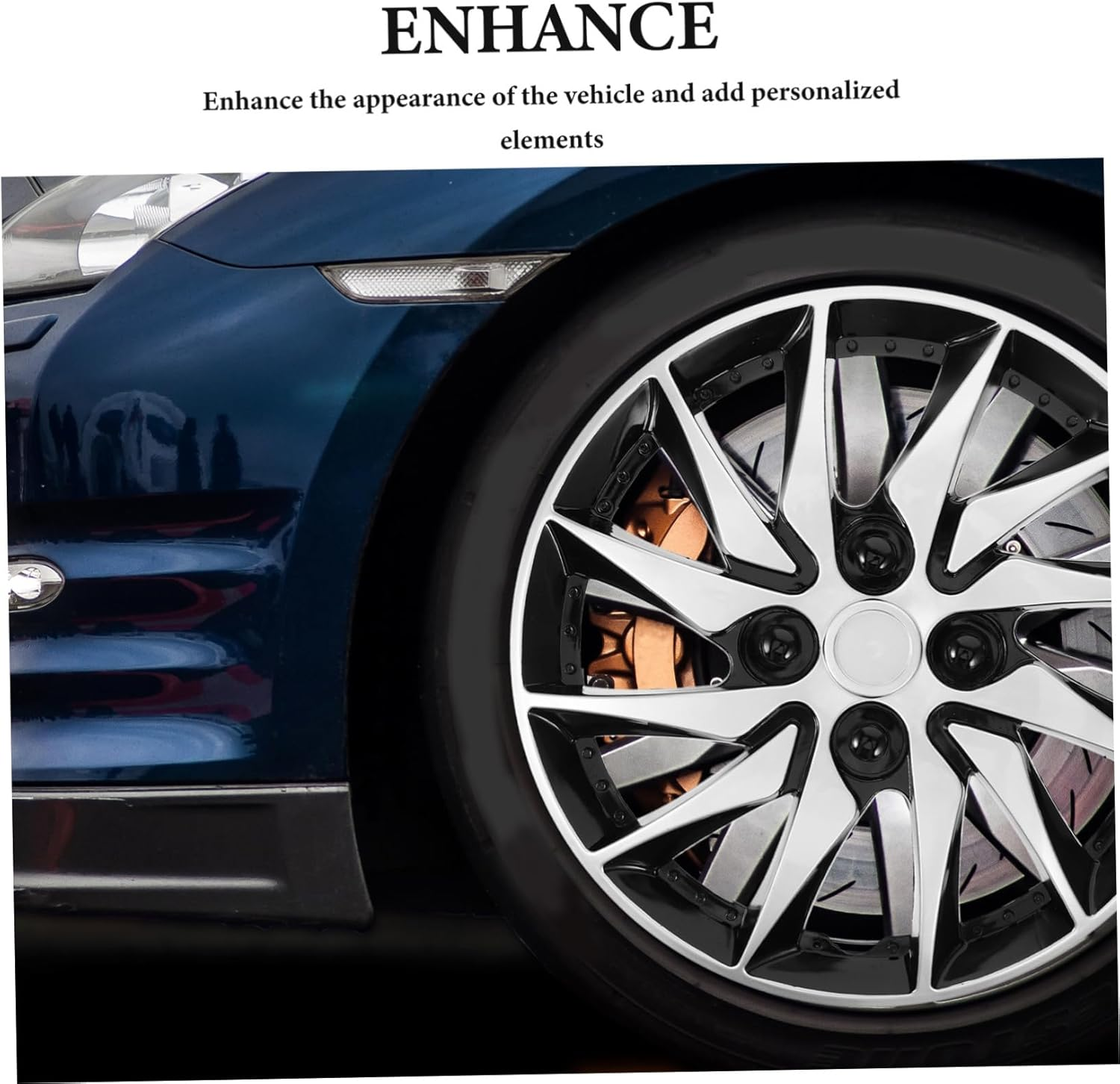 Cabilock Hubcaps for Cars Decorative Wheel Rim Cover Hubcaps Car Accessories Exterior for Vehicle image number 1