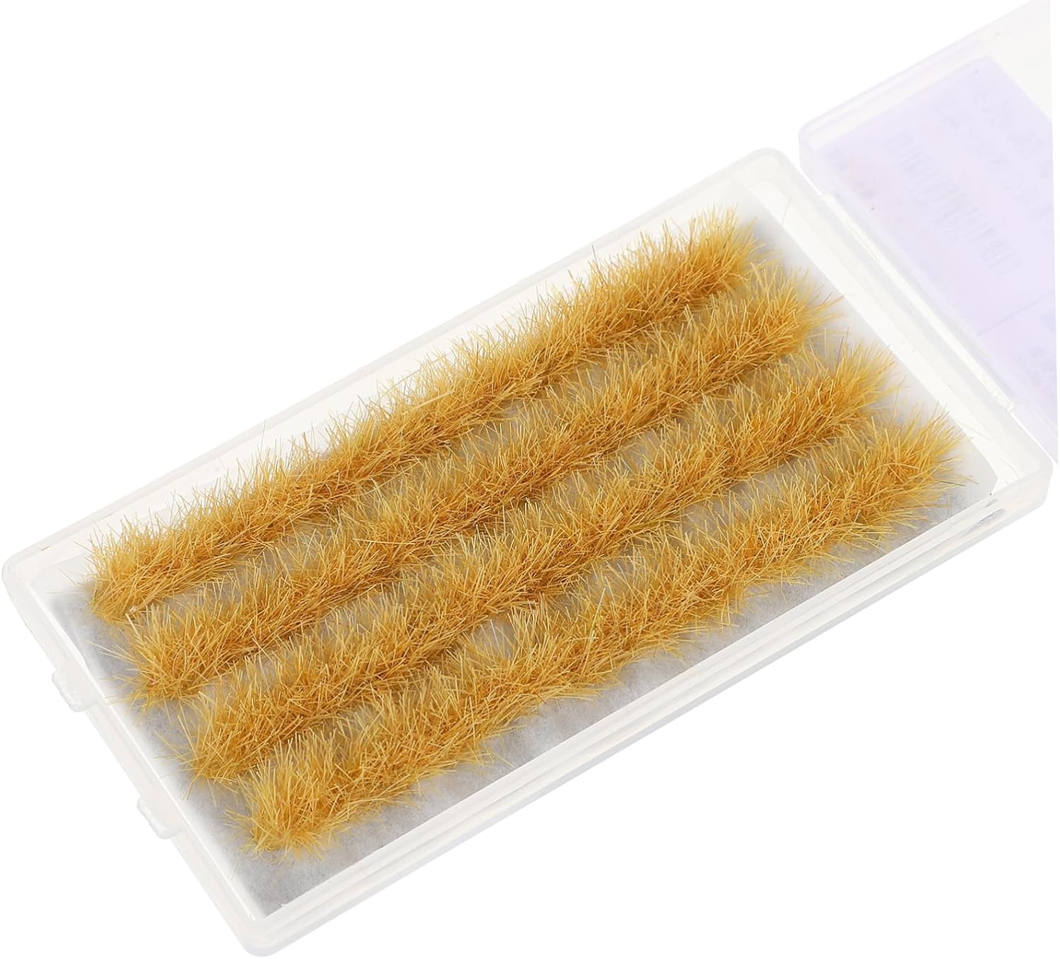 BESPORTBLE Static Grass Tuft Model, Artificial Grass Tufts Model Kit Resin Static Scenery Model Miniature Artificial Grass for Sand Table Railway Train Landscape, 3.5Inch