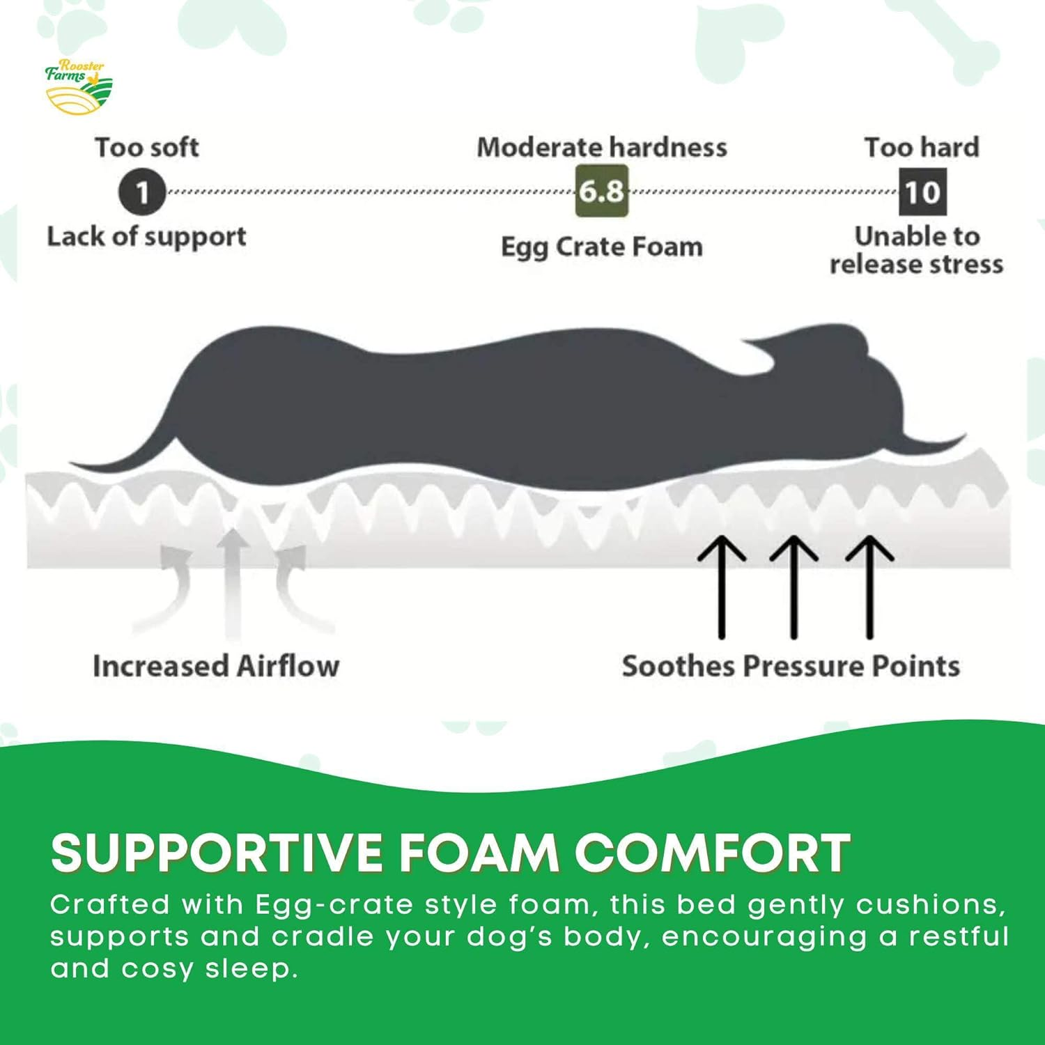 Orthopaedic Dog Bed XL Grey - Memory Foam Mattress Waterproof Removable Cover image number 4