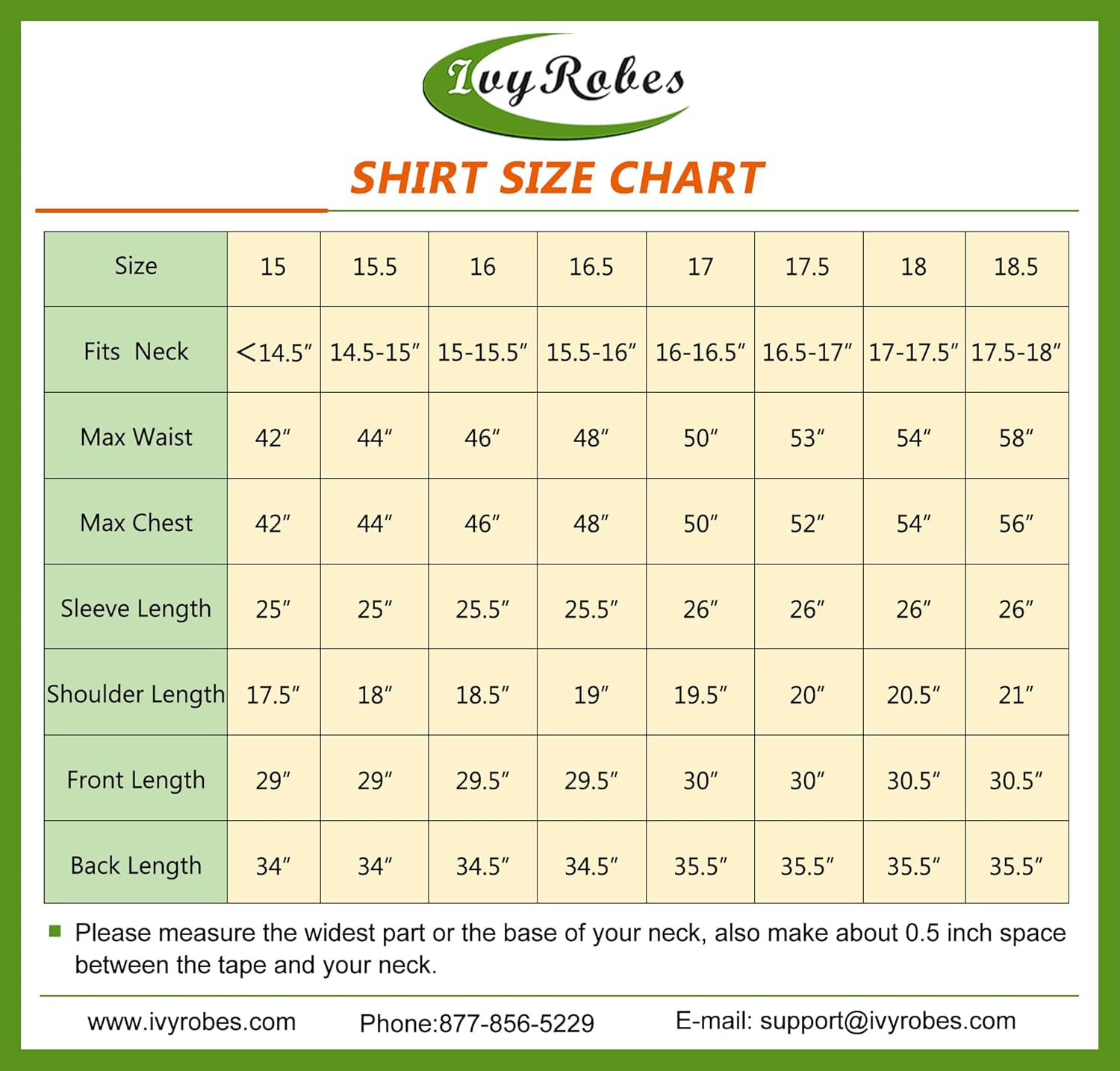 Ivyrobes Mens Tab-Collar Long Sleeves Clergy Shirt 4 Colours image number 2