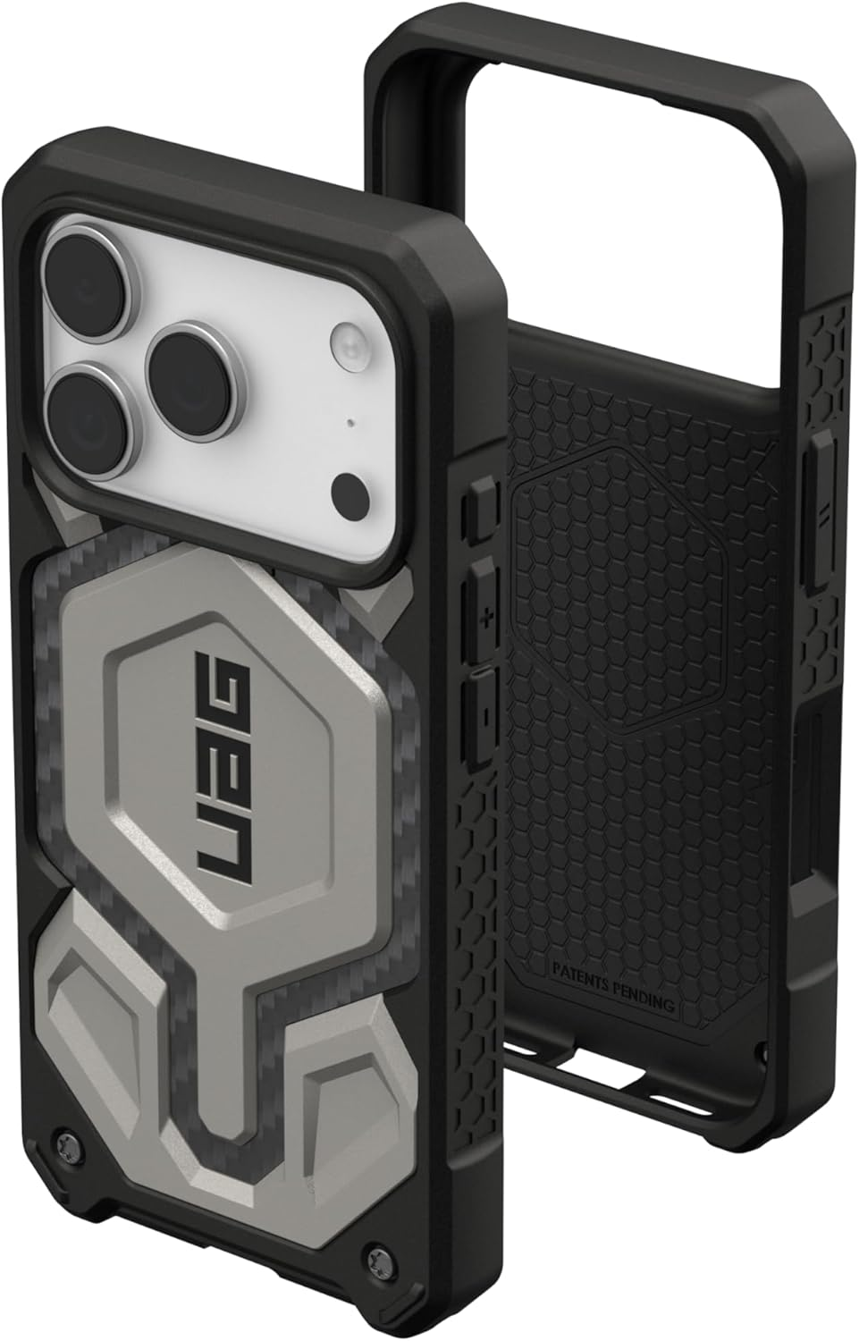 Urban Armor Gear UAG Monarch Pro Rugged Phone Case Iphone 17 Pro - Titanium, Phone Case Cover Magsafe Compatible, Apple Iphone Protector image number 6