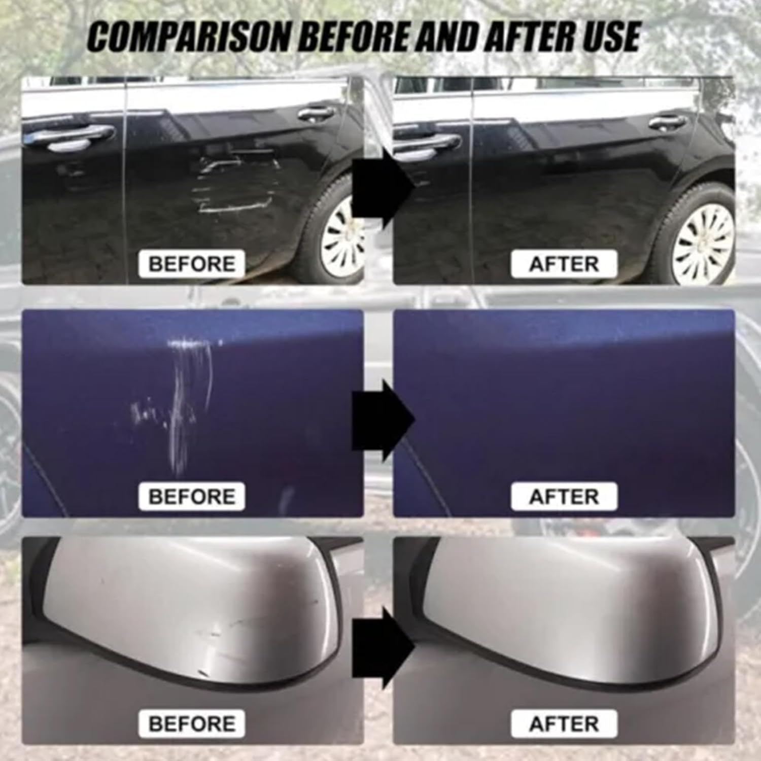 Paint Scratch Remover Wax, 100G Repair Car Paint Wax Scratch Removing Solution, Automotive Maintenance Car Exterior Care Paint Wax for Caravan, Racing, Minivan image number 4