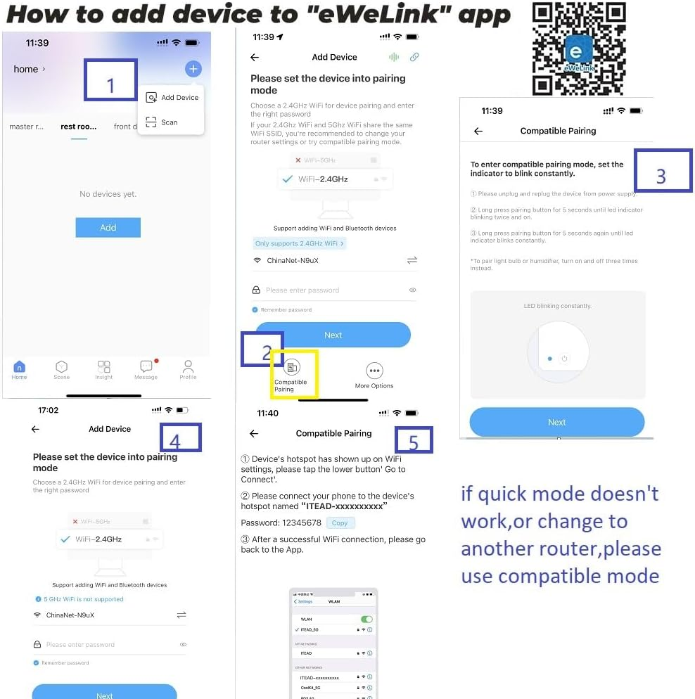 4 Channel Wifi Momentary Inching Relay Self-Lock Switch Module,Diy Wifi Garage Door Controller (5-32V) image number 2