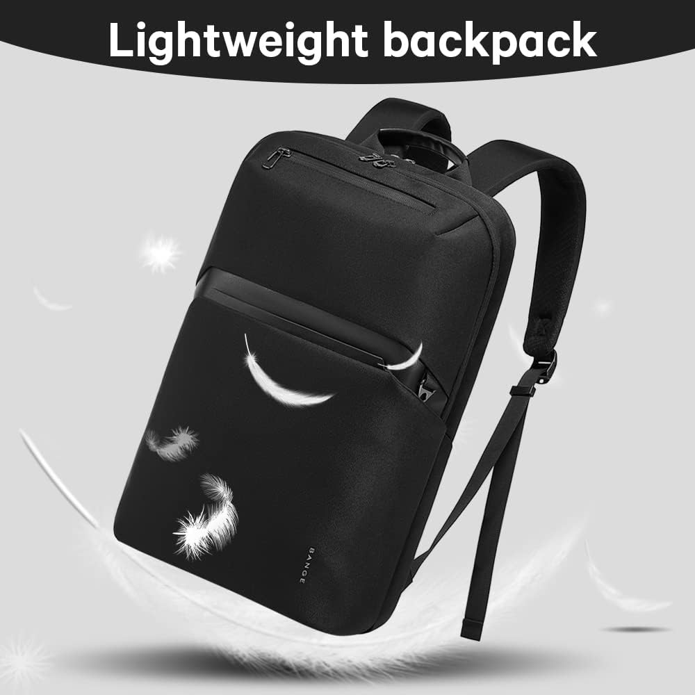 BANGE Slim Lightweight Business Backpack,Smart Work Backpack for Men and Women - Blue image number 2