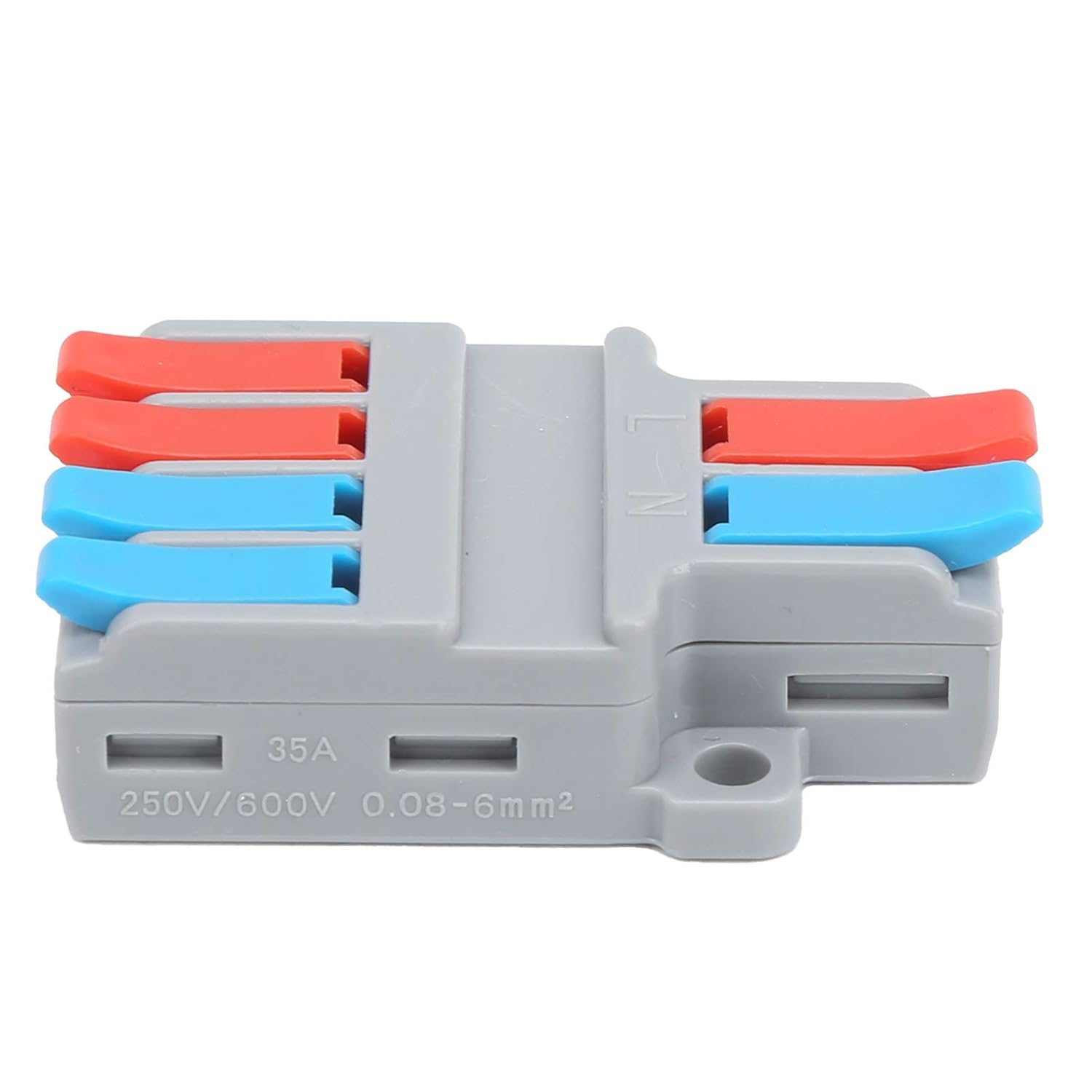 LT-624 Cable Connector Terminal Set, 10 Pieces, 2-In 4-Out Quick Wire Connection, ABS Material, 32A Current Rating, -40 to 105&deg;C Temperature Range image number 4