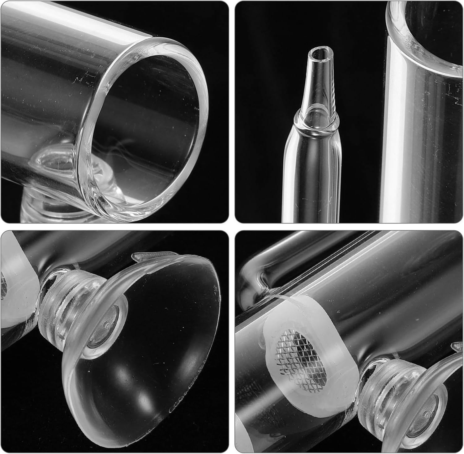 GLEAVI Fish Tank Shrimp Egg Incubator with Suction Cup, Glass Breeding Box for Aquarium Fish Rearing, Artemia Hatchery Container Suitable for Aquatic Pets and Shrimp Breeding