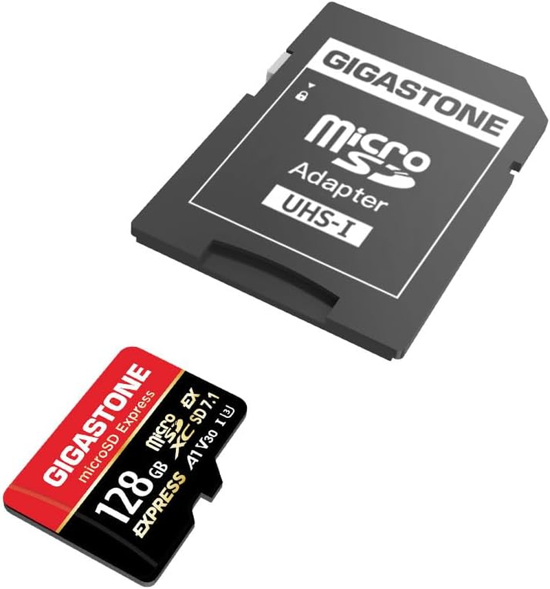 GIGASTONE 128GB Microsd Express, Microsdxc Express Memory Card SD 7.1 Speed up to R/W 880/500Mb/S Compatible with Nintendo-Switch 2, Professional Camera, A1 V30 U3, with SD Adapter image number 6