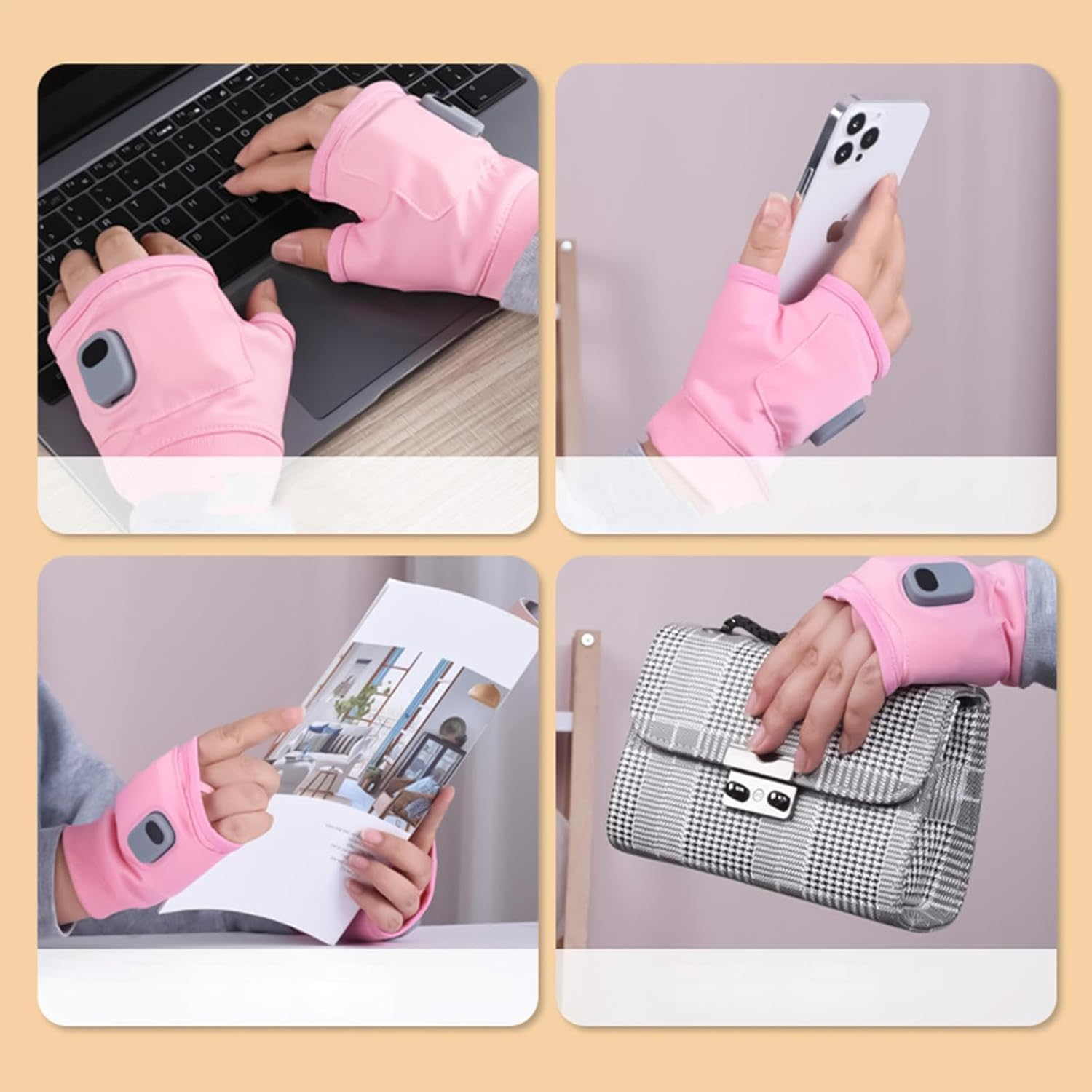 Heated Work Gloves, Winter Warm Gloves Touchscreen 3-Speed Adjustable, Heated Gloves for Winter Thin Heated Gloves for Men, Fast Heating image number 4
