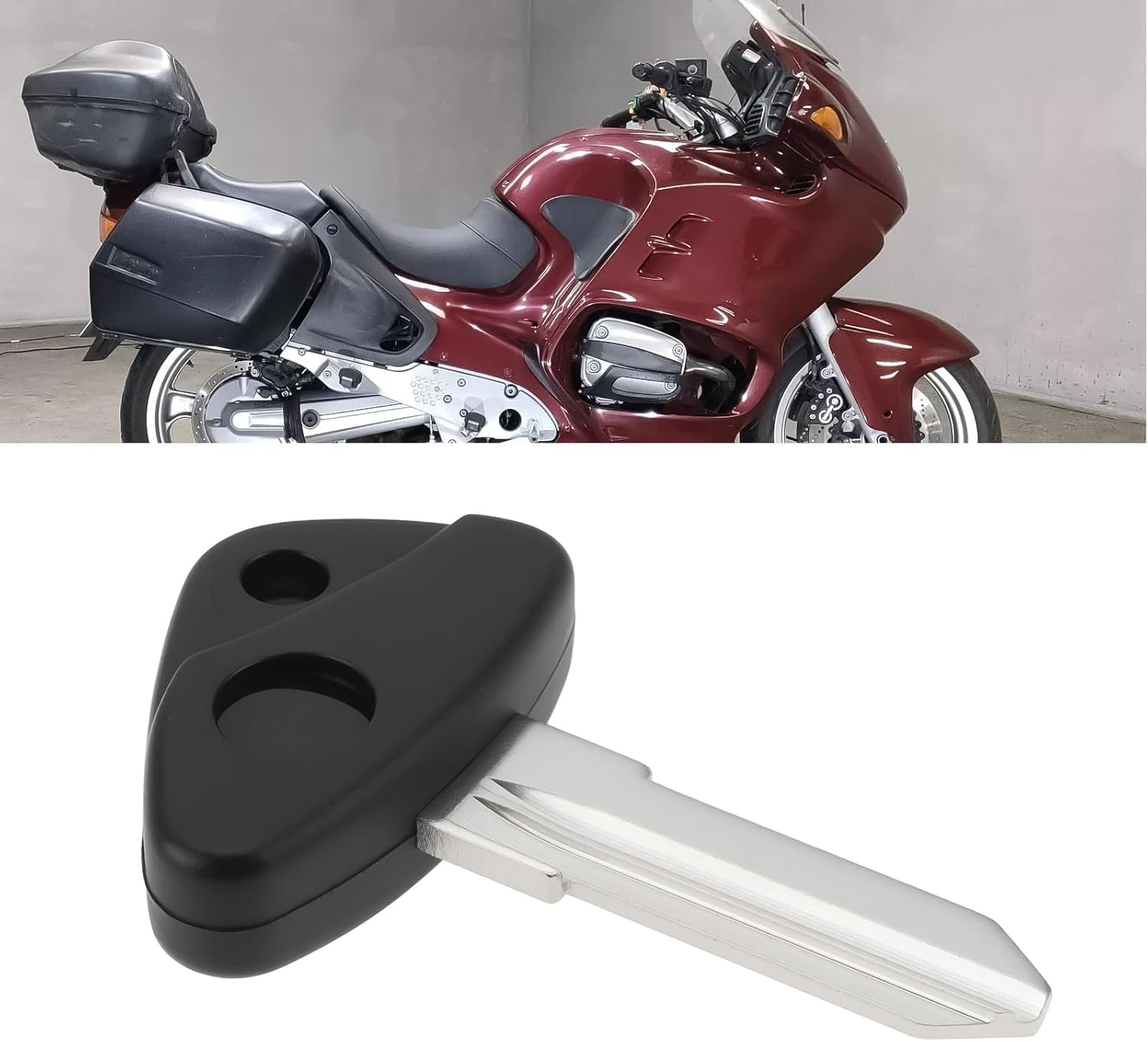 YINETTECH Blank Uncut Key Blade Right Groove Motorcycle Key Replacement Compatible with BMW R1100RT R1150GS R1150R R1200C image number 6