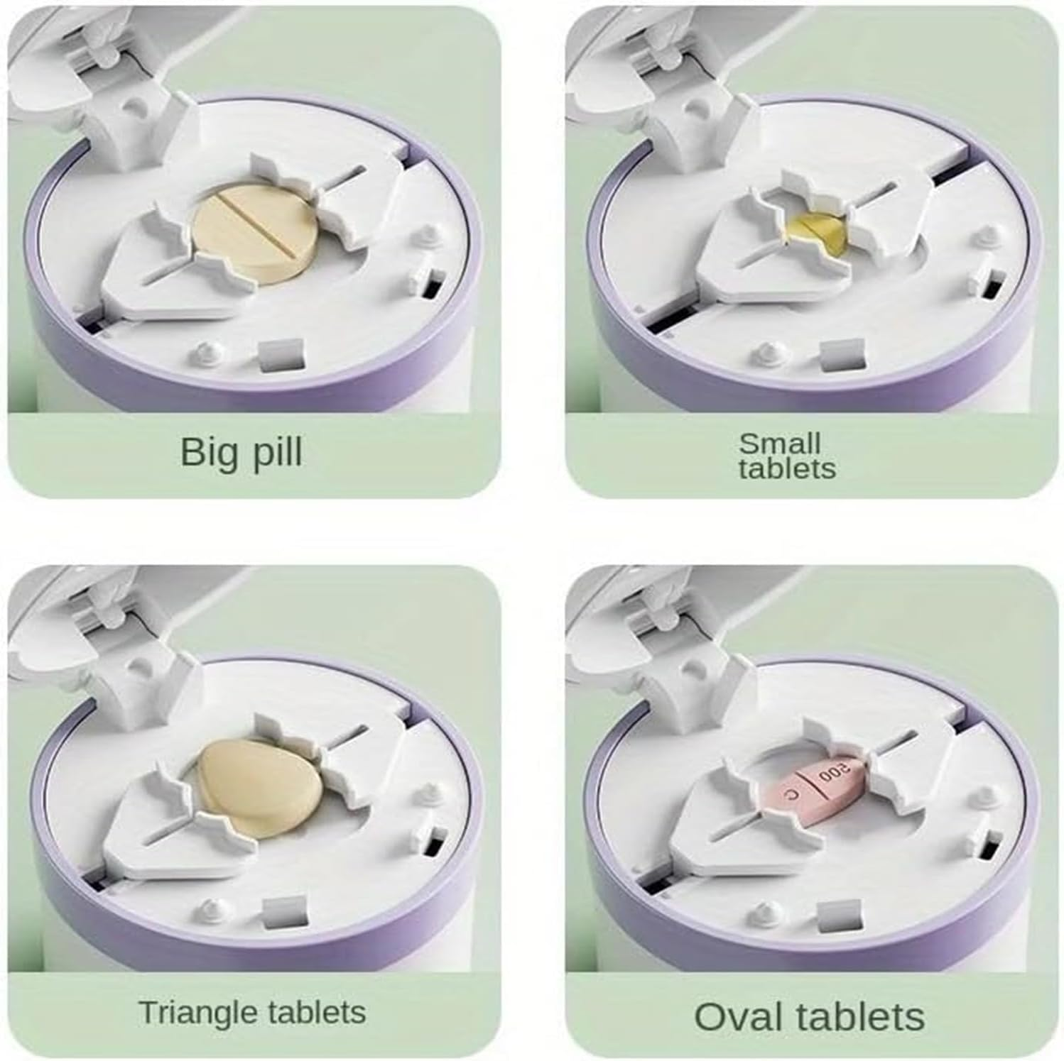 Pill Cutter - Pill Splitter with Stainless Steel Blade for Cutting Small Pills or Large Pills in One Third, Suitable for Cuting Vitamins, Tablets image number 4