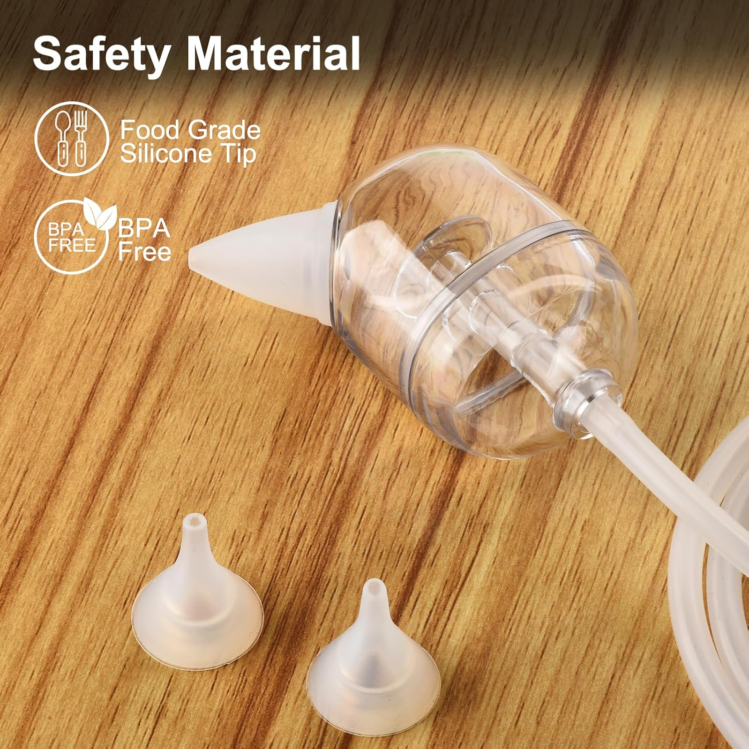 Nasal Aspirator for Baby, Rechargeable Electric Aspirator Hospital Grade Snot Removal with Music and Night Light, Large Flow and Strong Suction for Infants, Babies, Toddlers from 0 to 12 Year Old (Split Type) image number 4